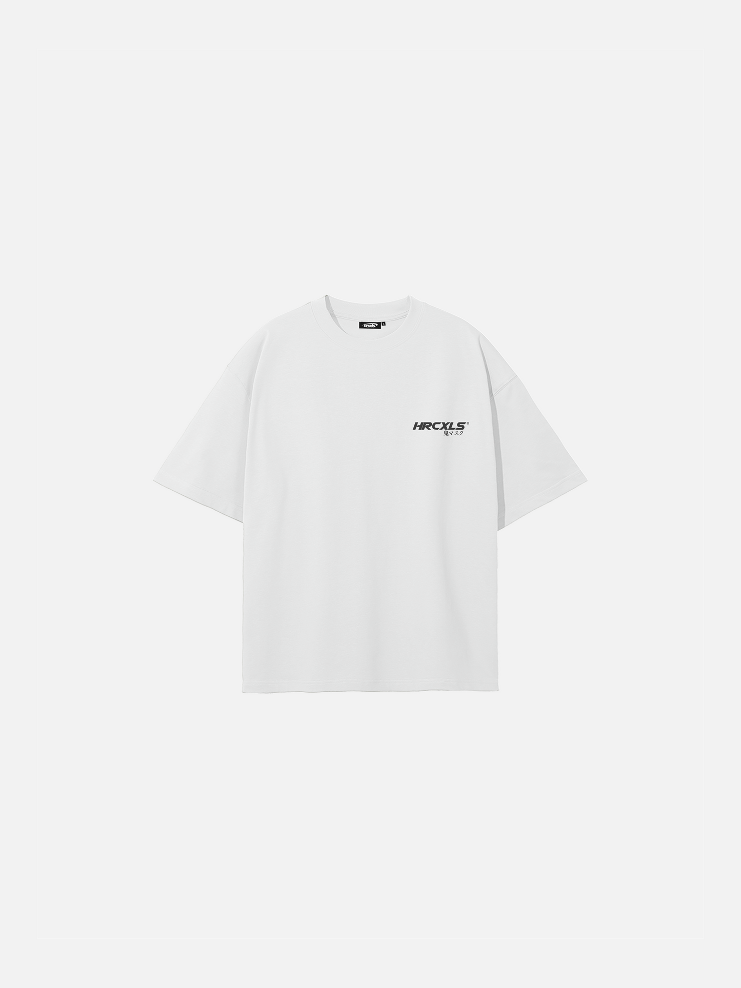 HERCXLES: Kuro Oversized T-Shirt - White front flat lay