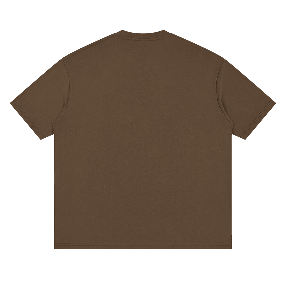 Lifting Club Oversized T-Shirt - Chocolate - plain back supplier view