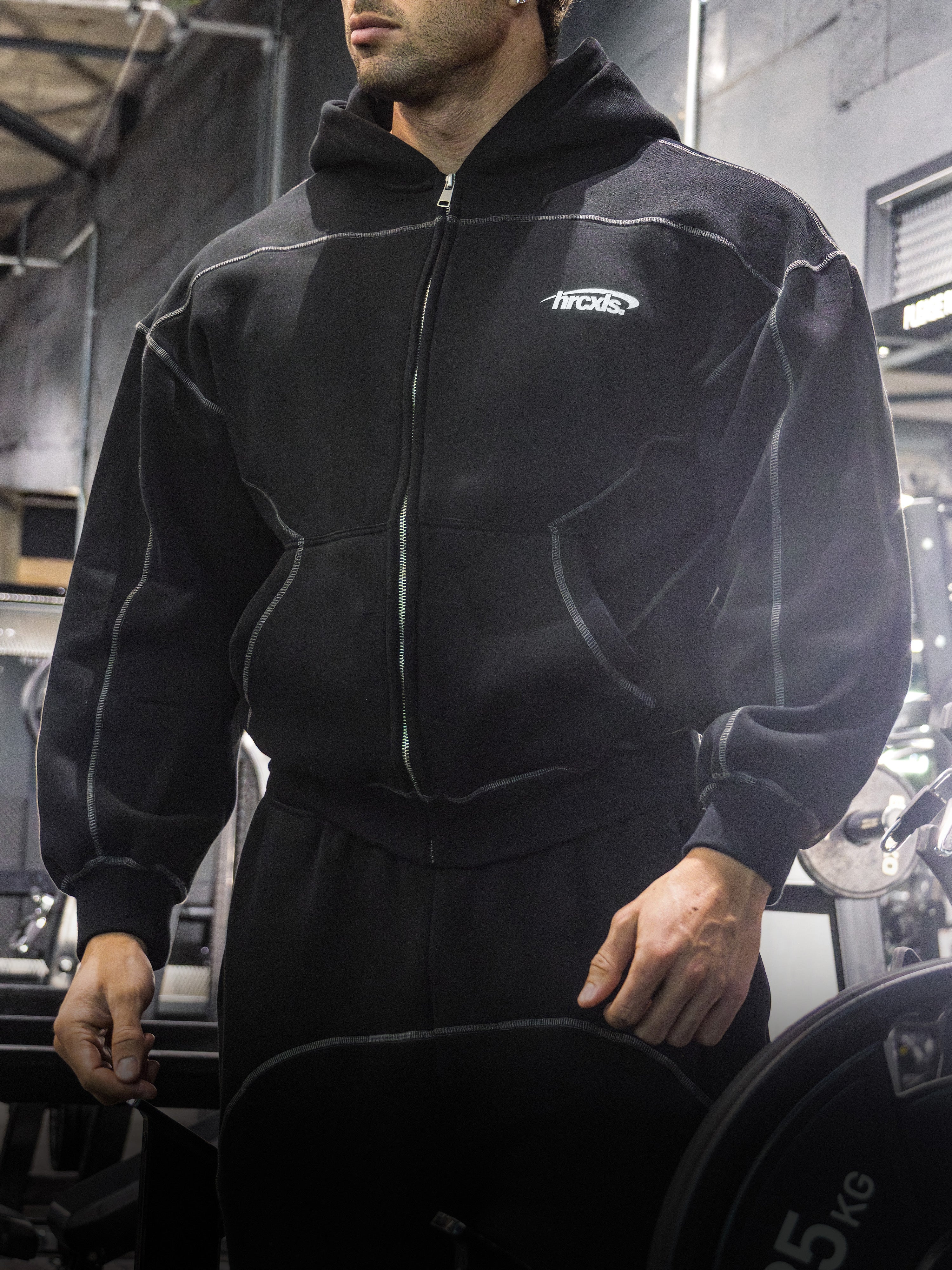 Sport Zip Boxy Hoodie