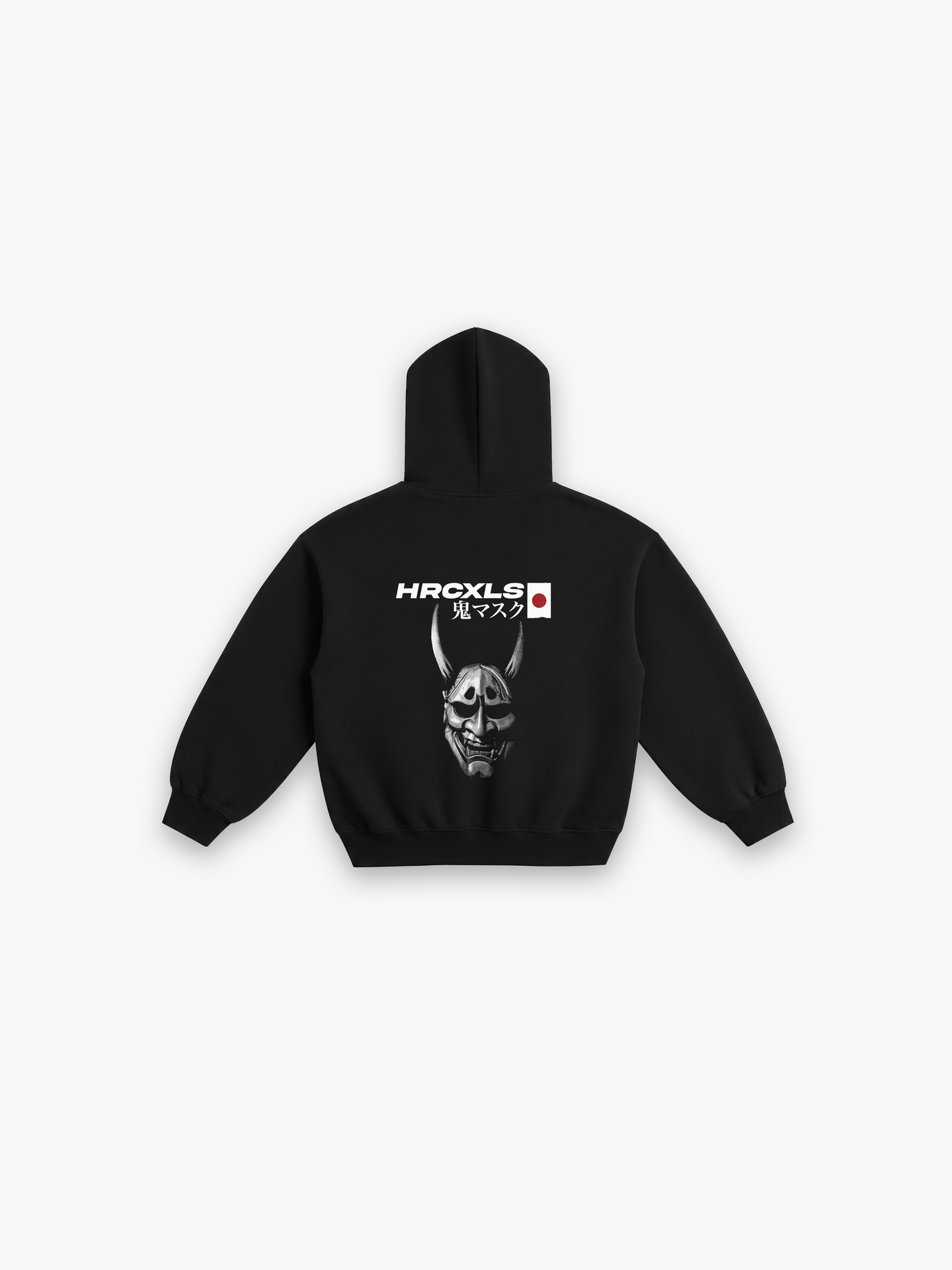 Oni Hoodie - Black flat lay back