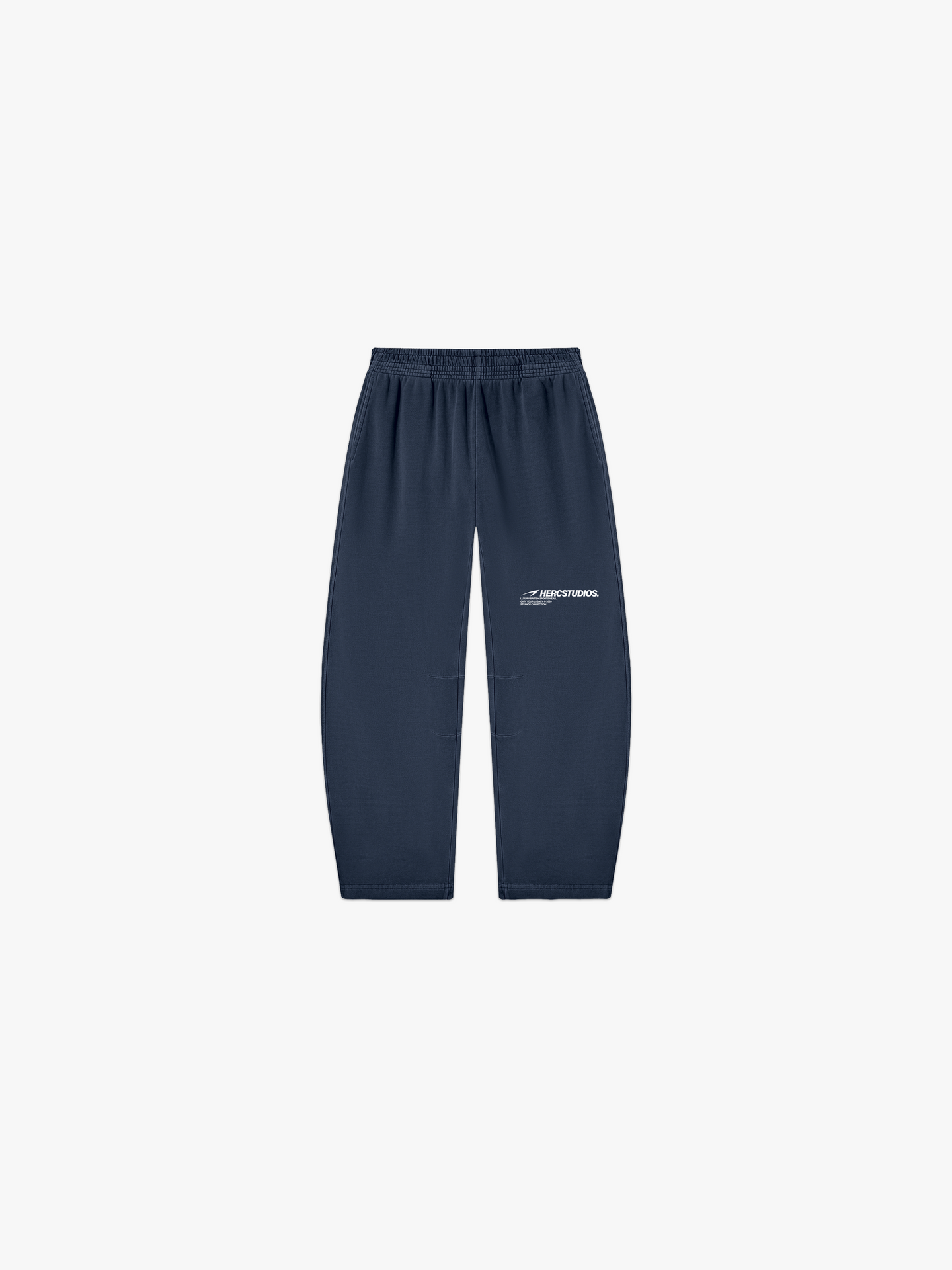 HERCSTUDIOS Sweatpants - Navy front flat lay