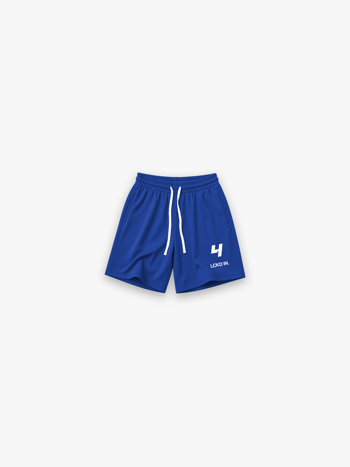 HERCXLES 2026: LCKD IN Mesh Shorts - Cobalt Blue flat product image
