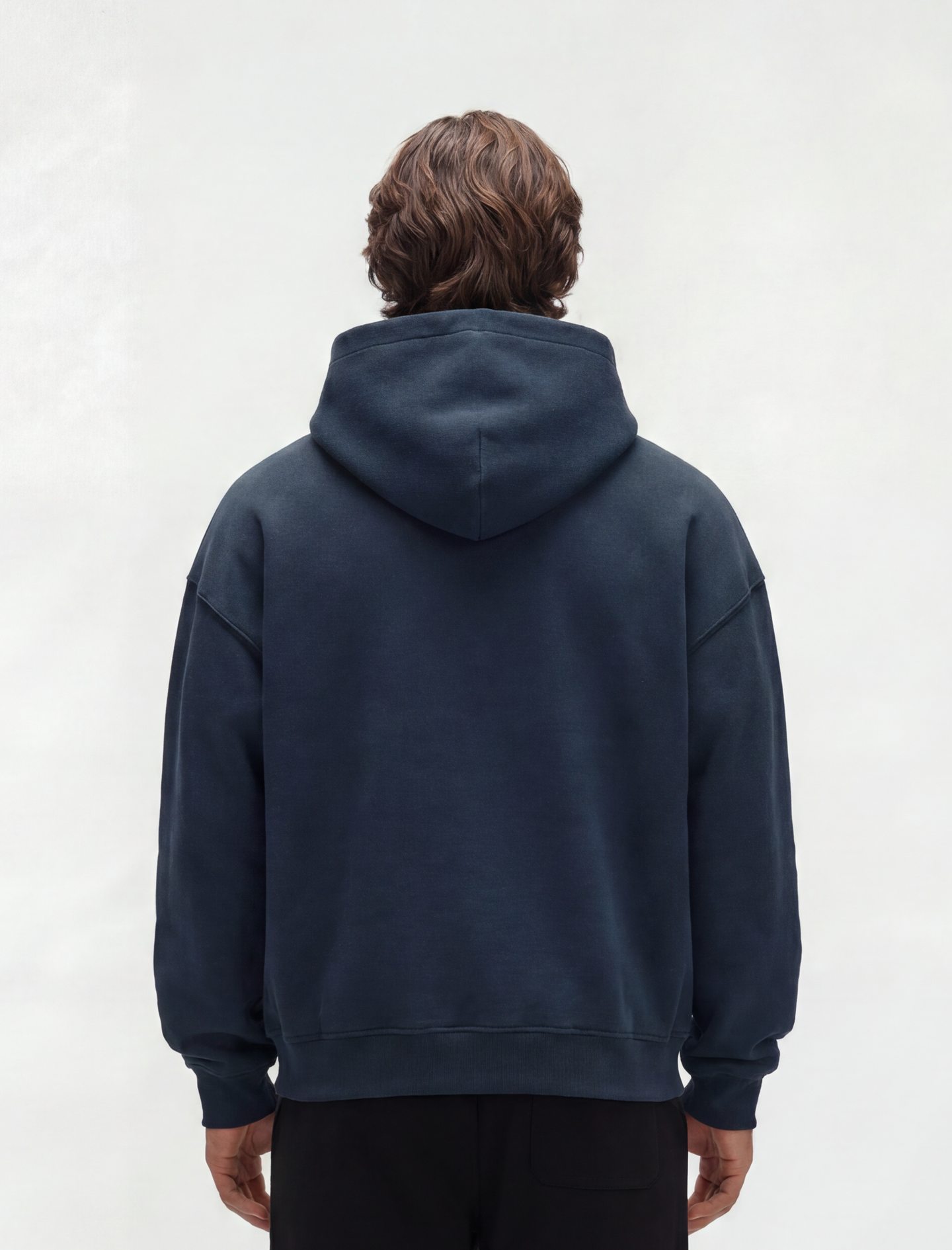 HERCXLES Rush Hoodie - Navy Blue model back