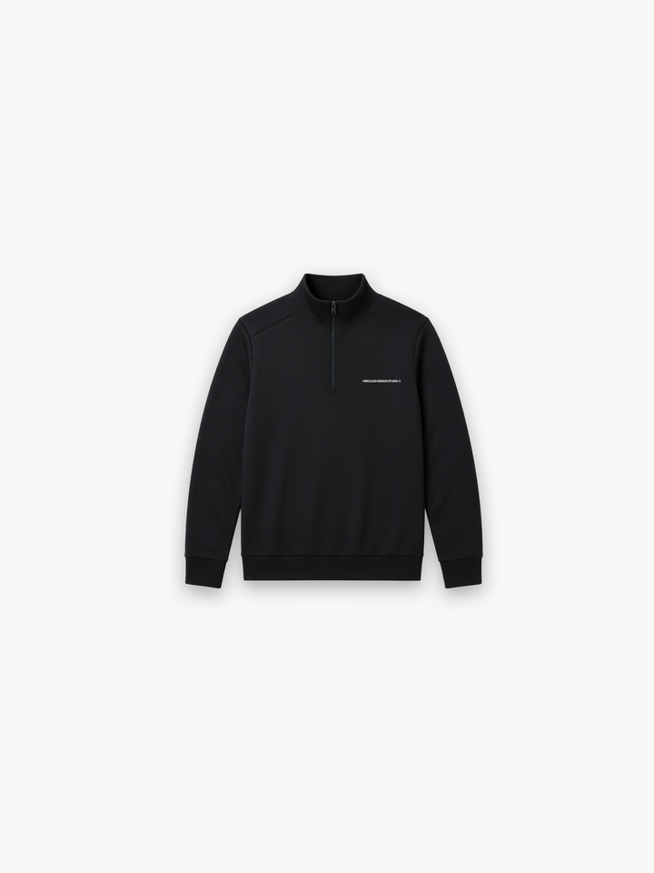 HERCXLES 2026: Studios Quarter Zip Sweatshirt - Black front