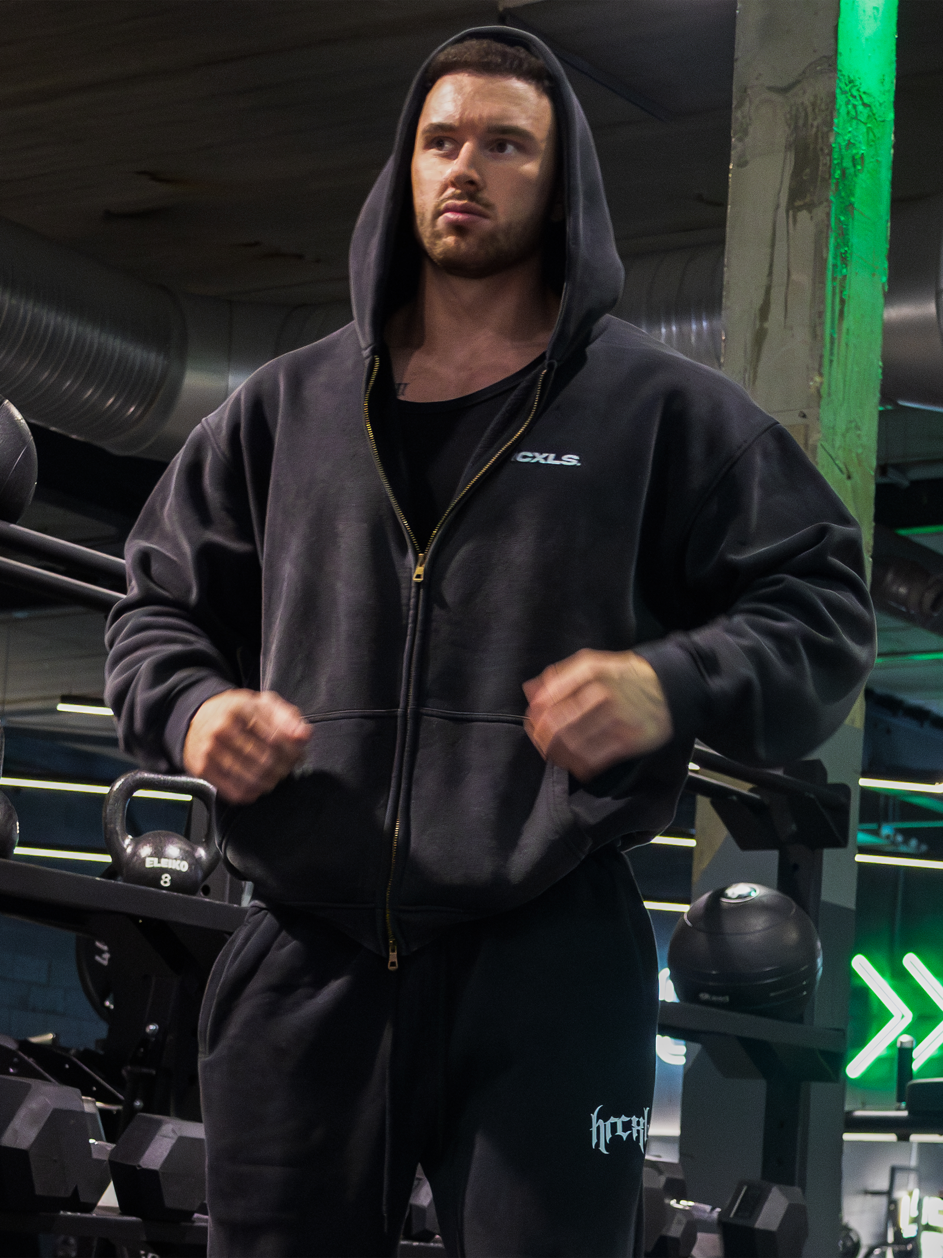 All star faded oversized zip-up hoodie