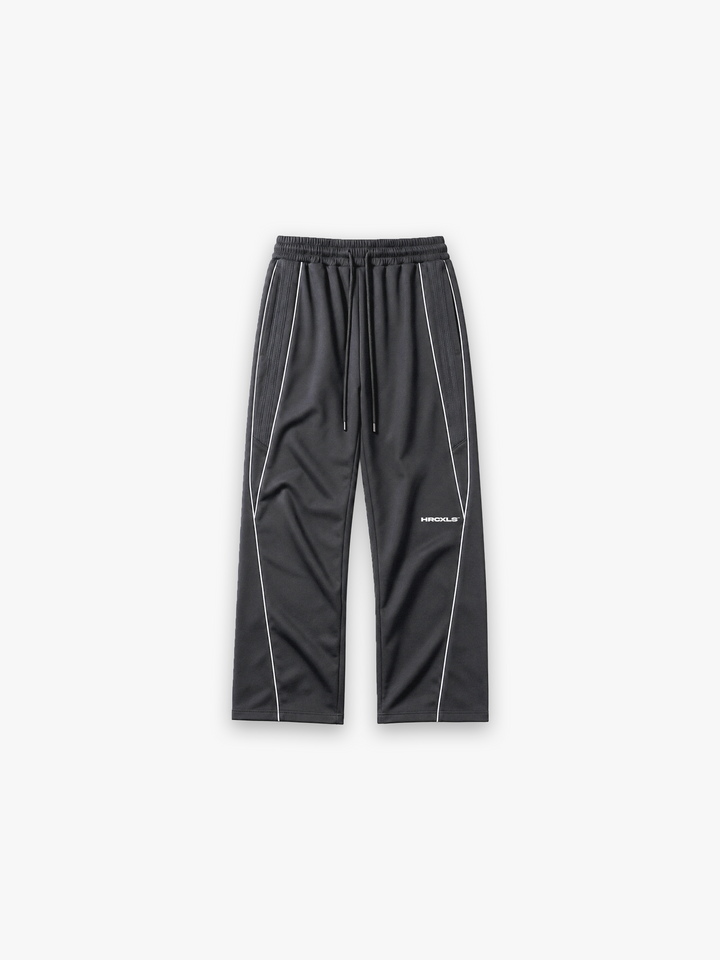 HCX 2026 match: Reflection Striped Straight-Leg Sweatpants - reflective grey sweatpants