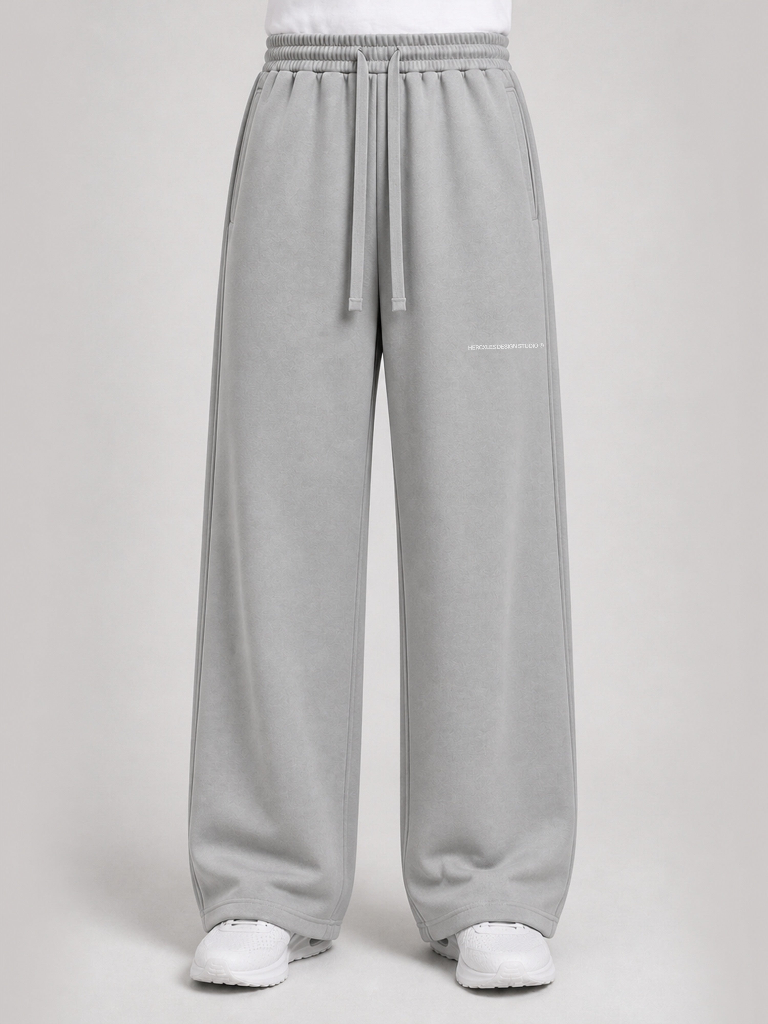 Studios Distressed Sweatpants worn by model