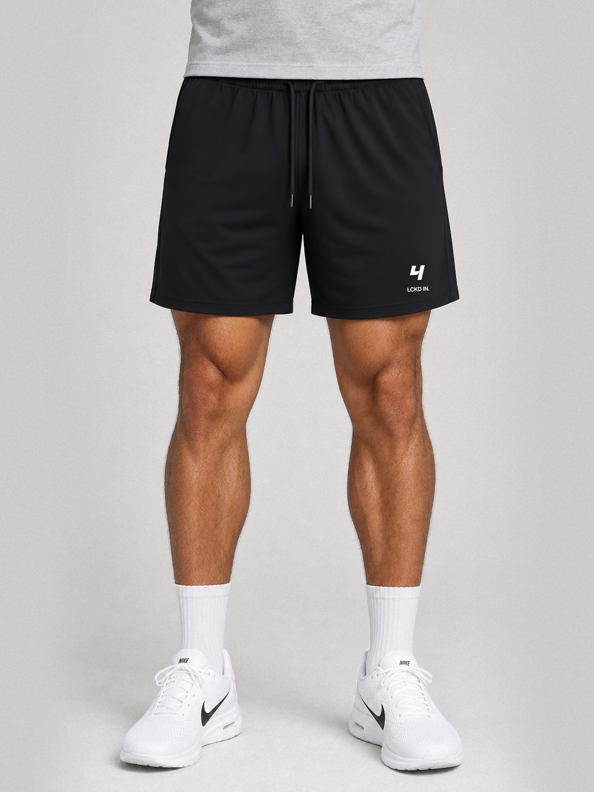 LCKD IN 7" Shorts worn by model