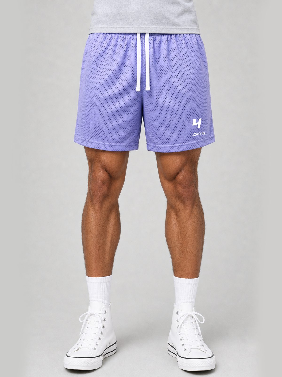 LCKD IN Mesh Shorts worn by model