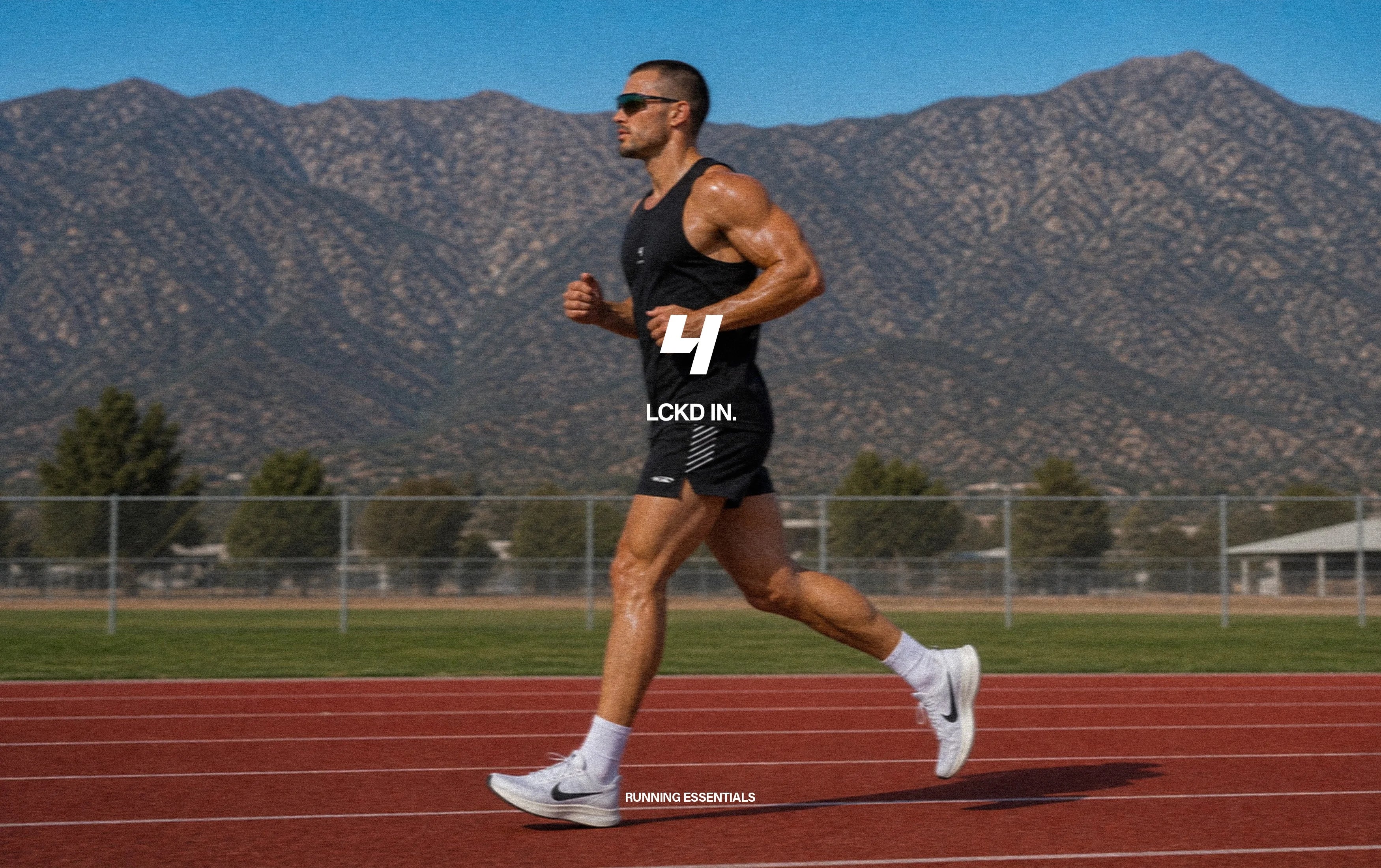 LCKD IN runner on track campaign