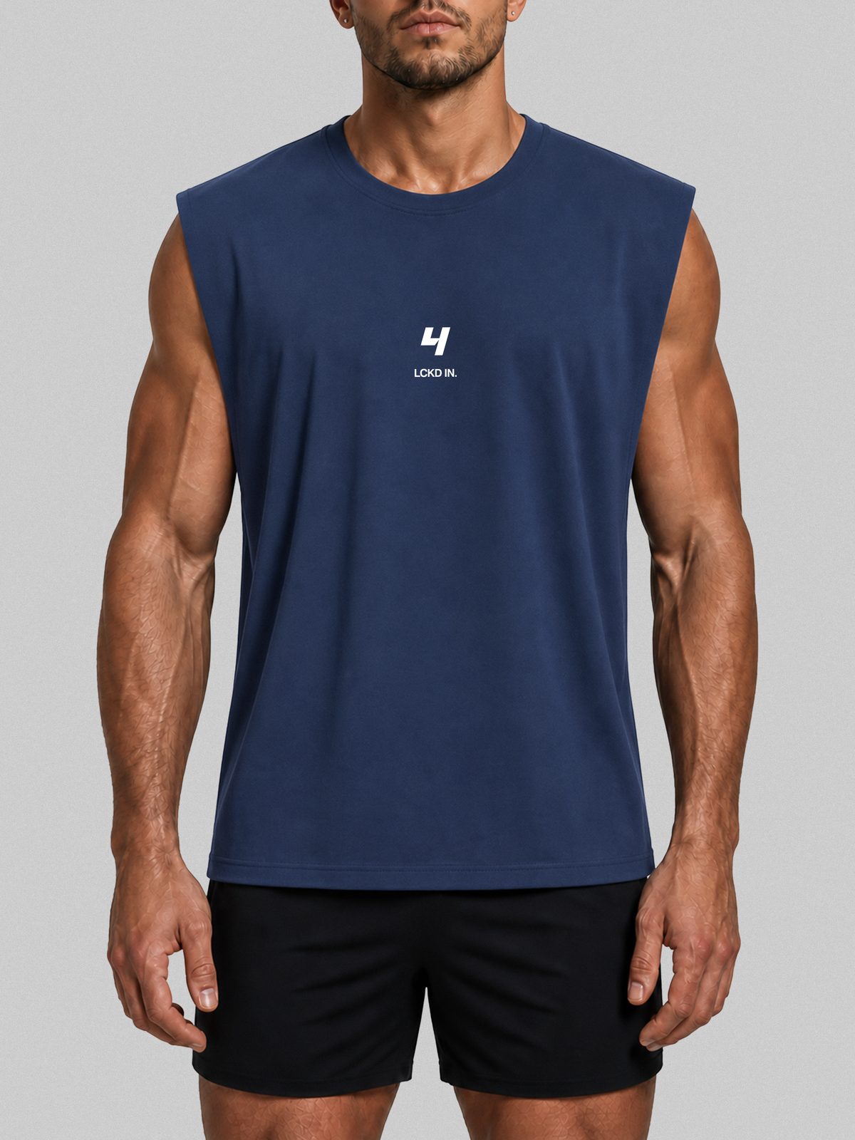 LCKD IN Cut Off worn by model