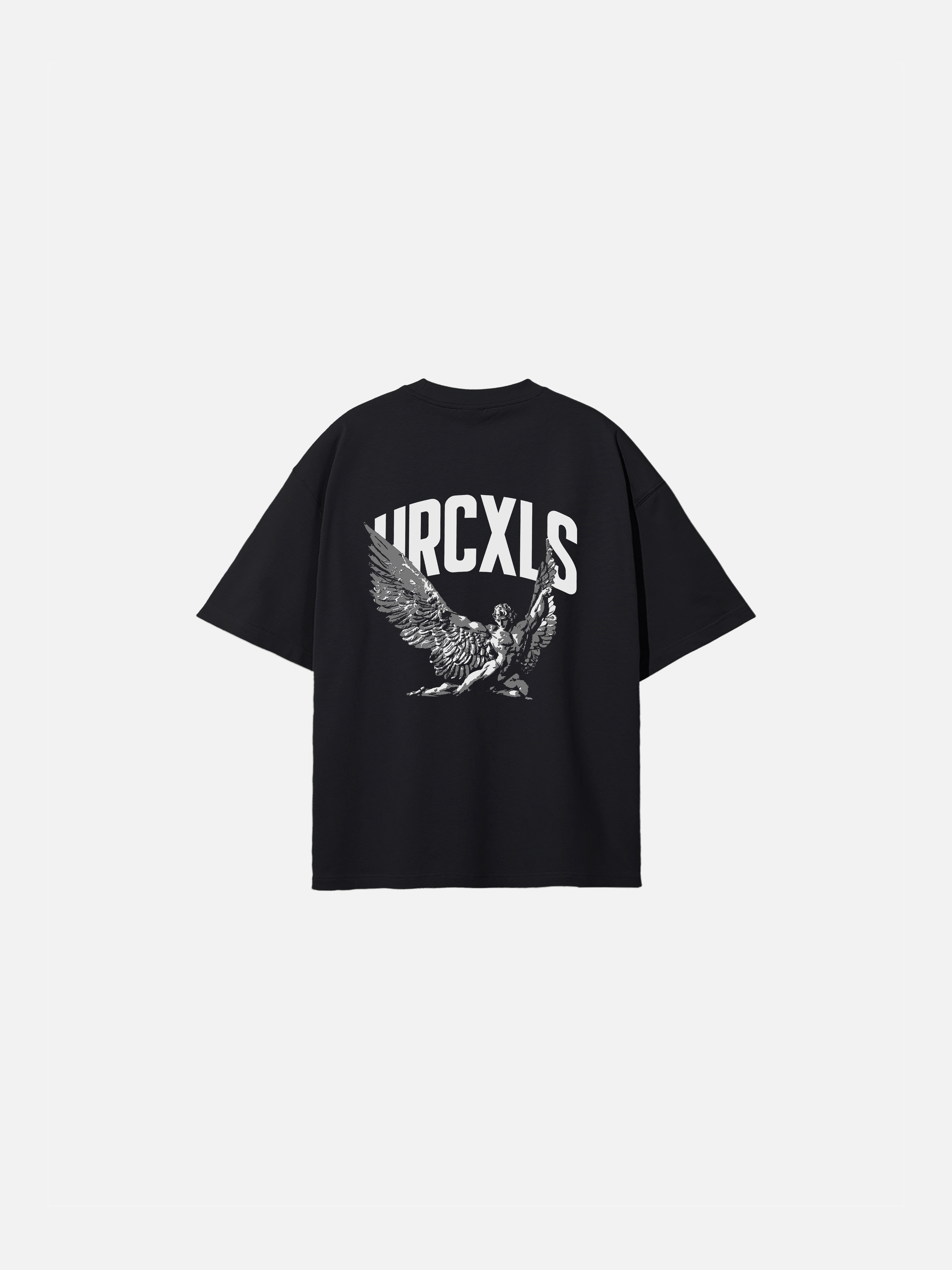 HERCXLES: Icarus Oversized T-Shirt - Black front flat lay