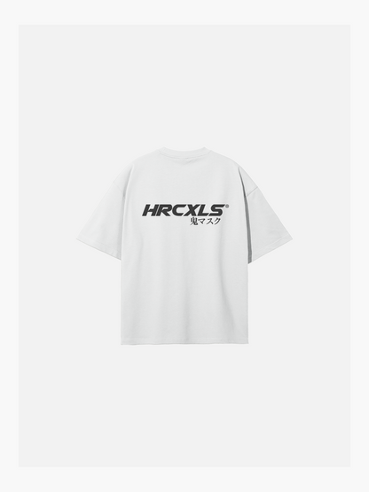 HERCXLES: Kuro Oversized T-Shirt - White back flat lay