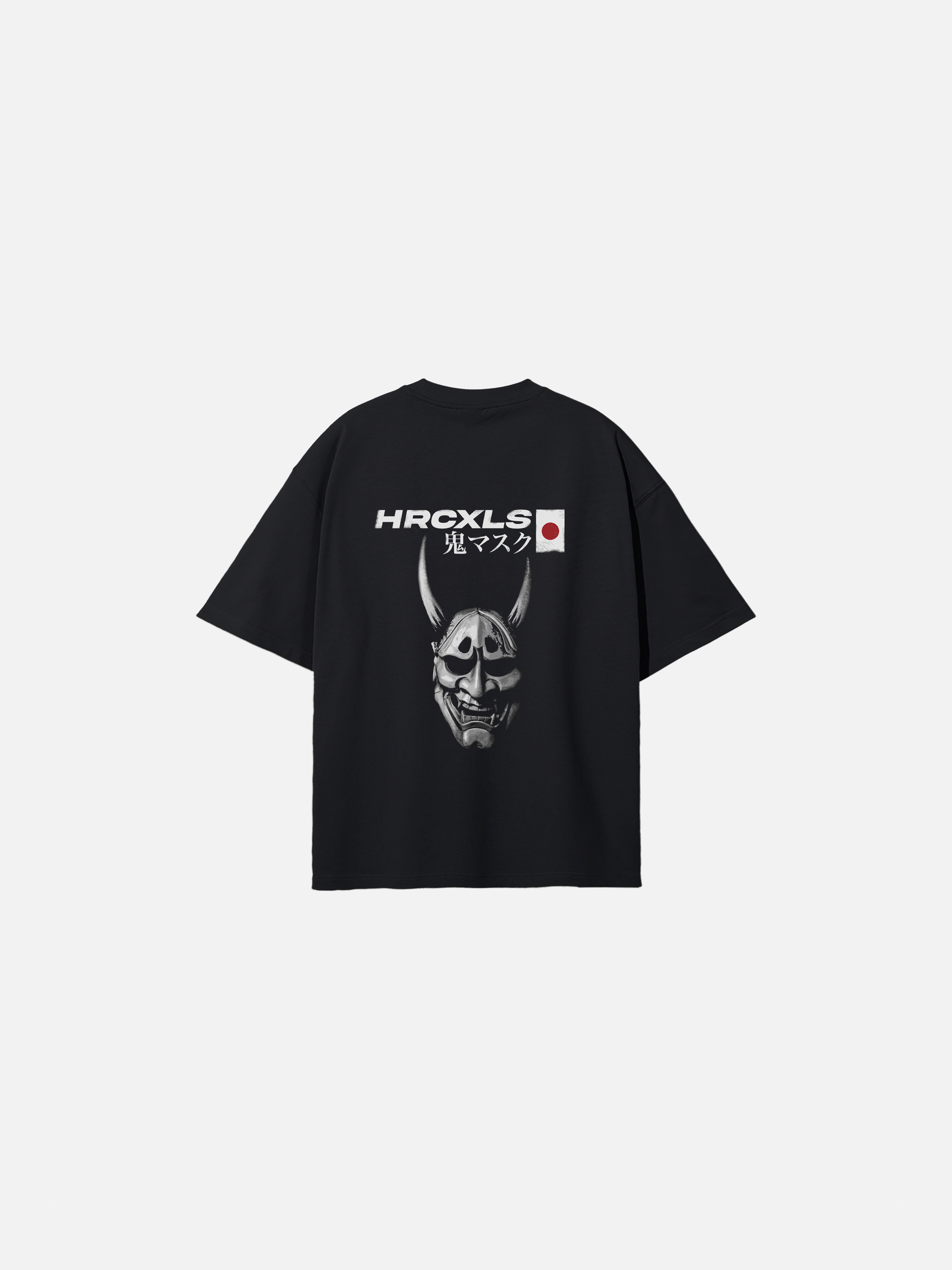 HERCXLES: Oni Oversized T-Shirt - Black image 1 flat lay