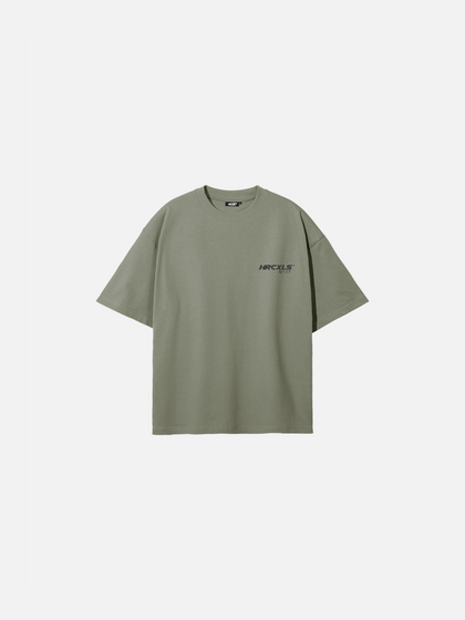 HERCXLES: Kuro Oversized T-Shirt - Washed Green front flat lay