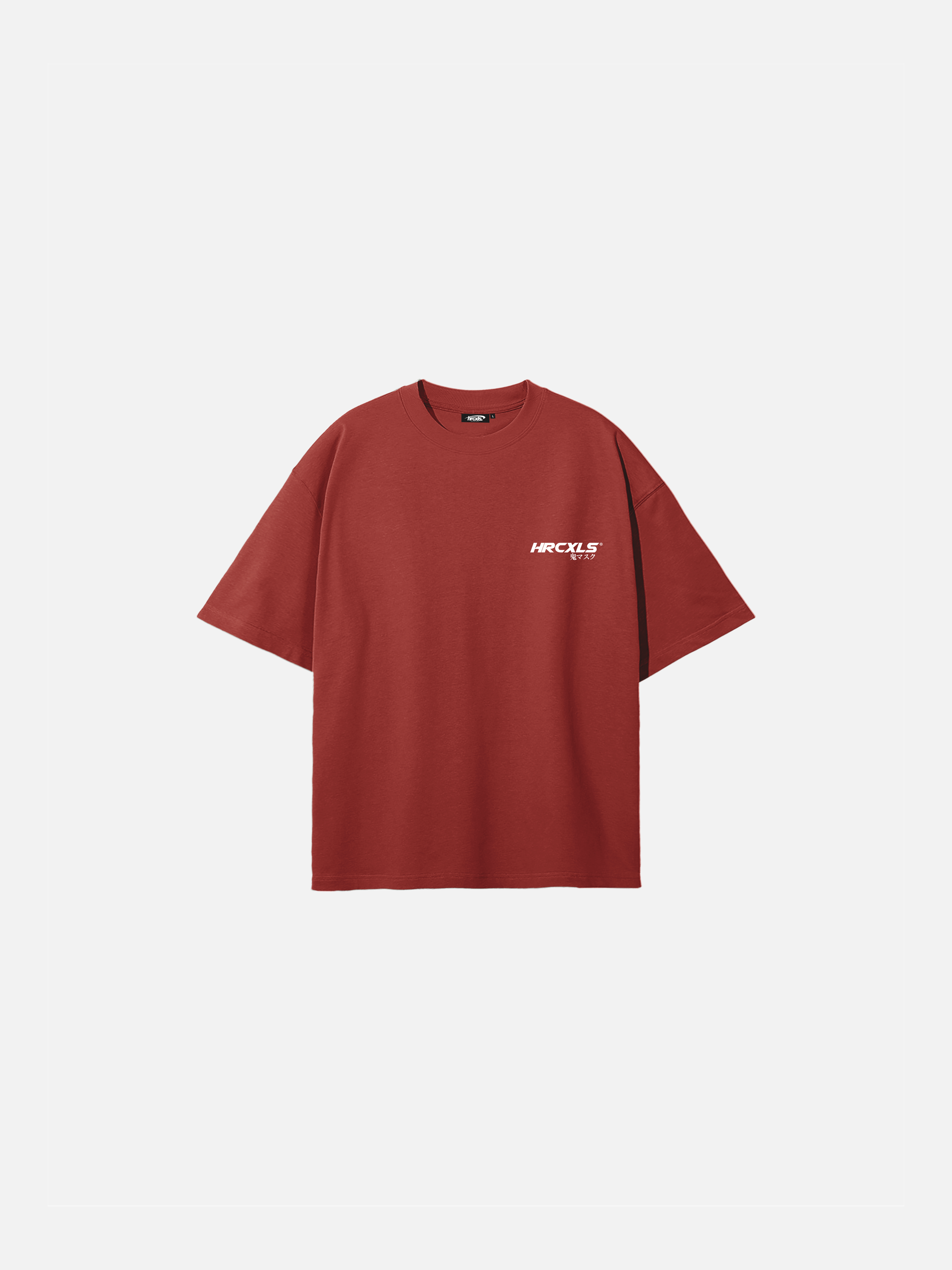 HERCXLES: Kuro Oversized T-Shirt - Red front flat lay