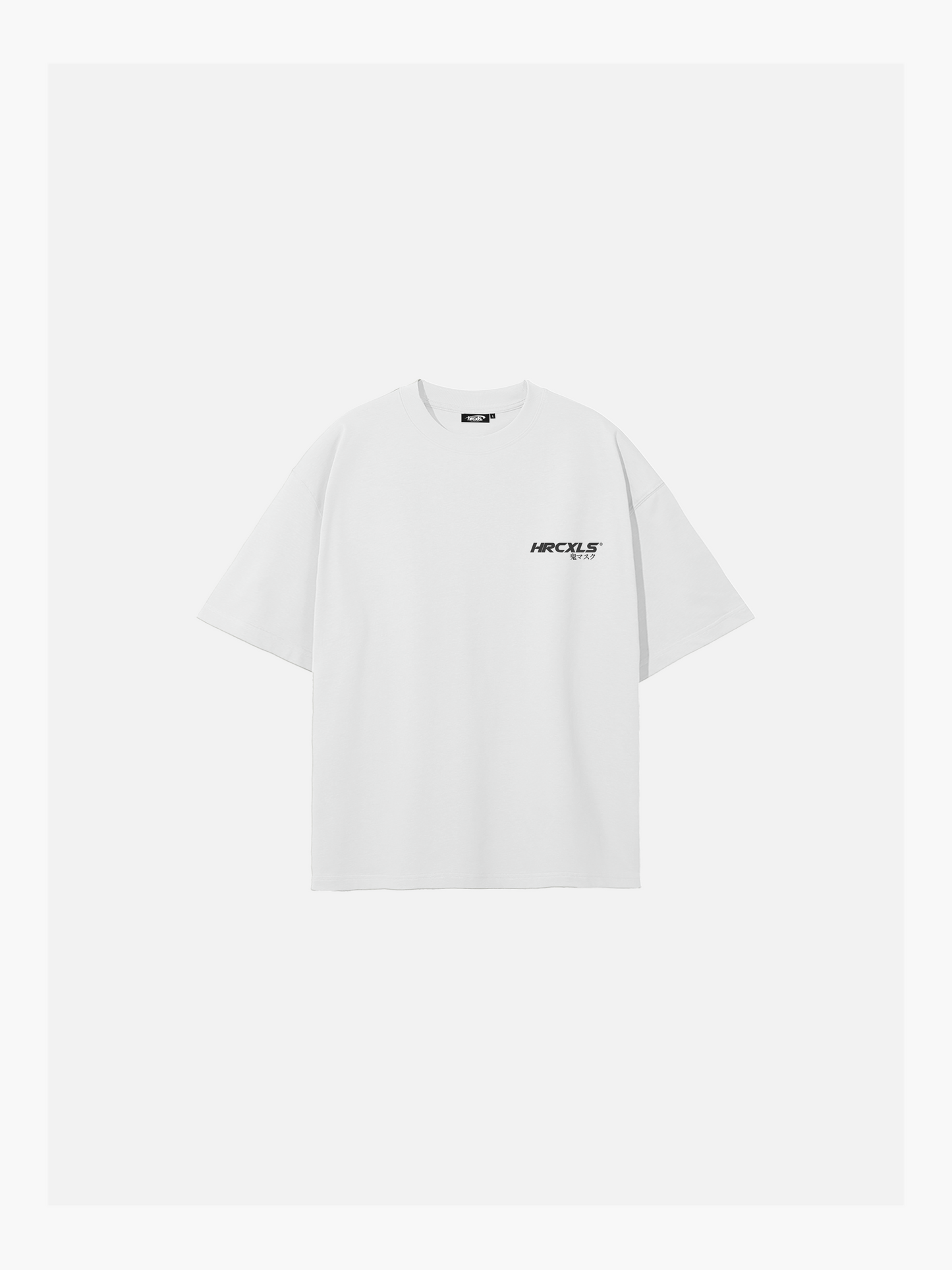HERCXLES: Kuro Oversized T-Shirt - White front flat lay