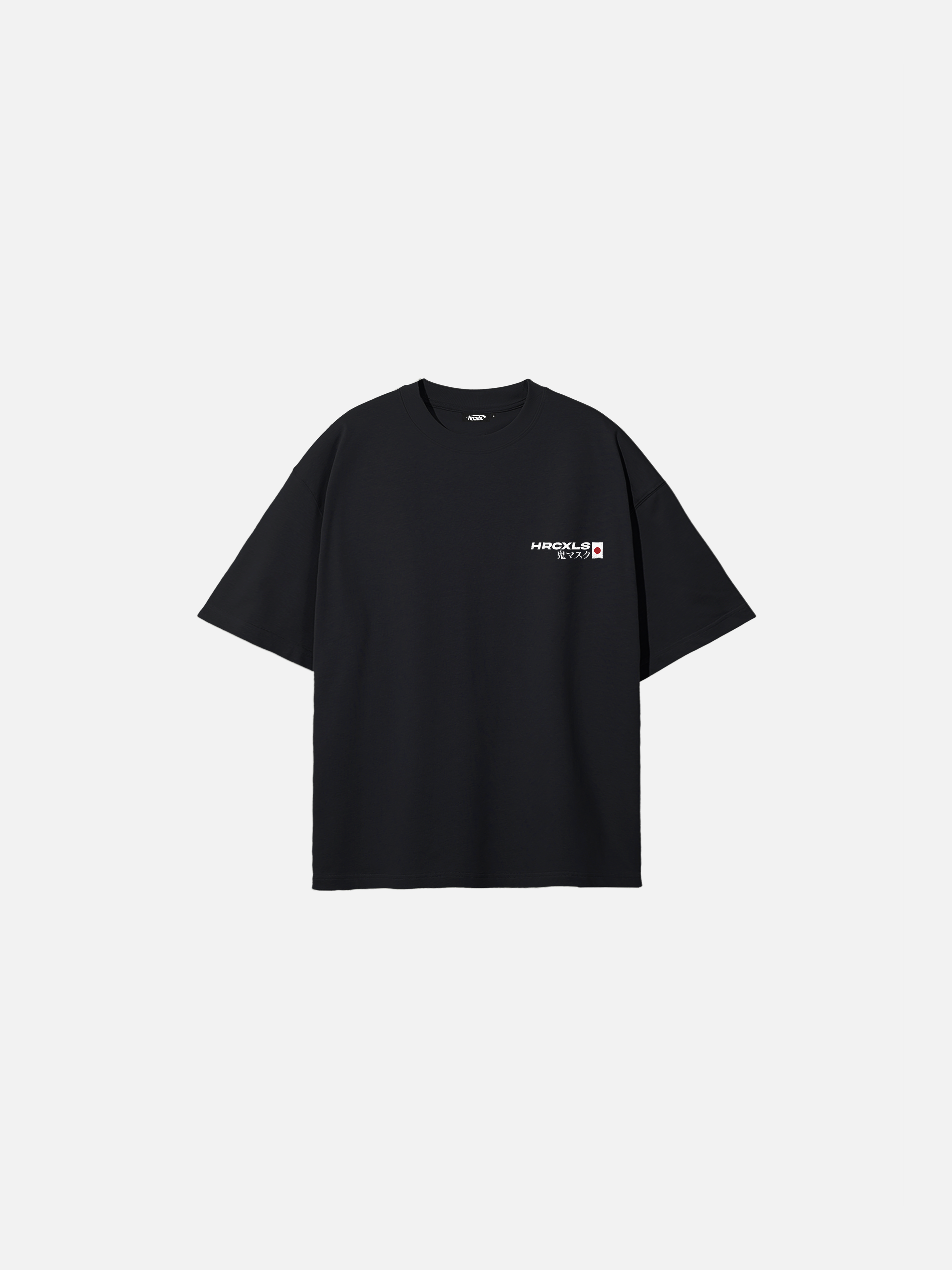 HERCXLES: Oni Oversized T-Shirt - Black front flat lay