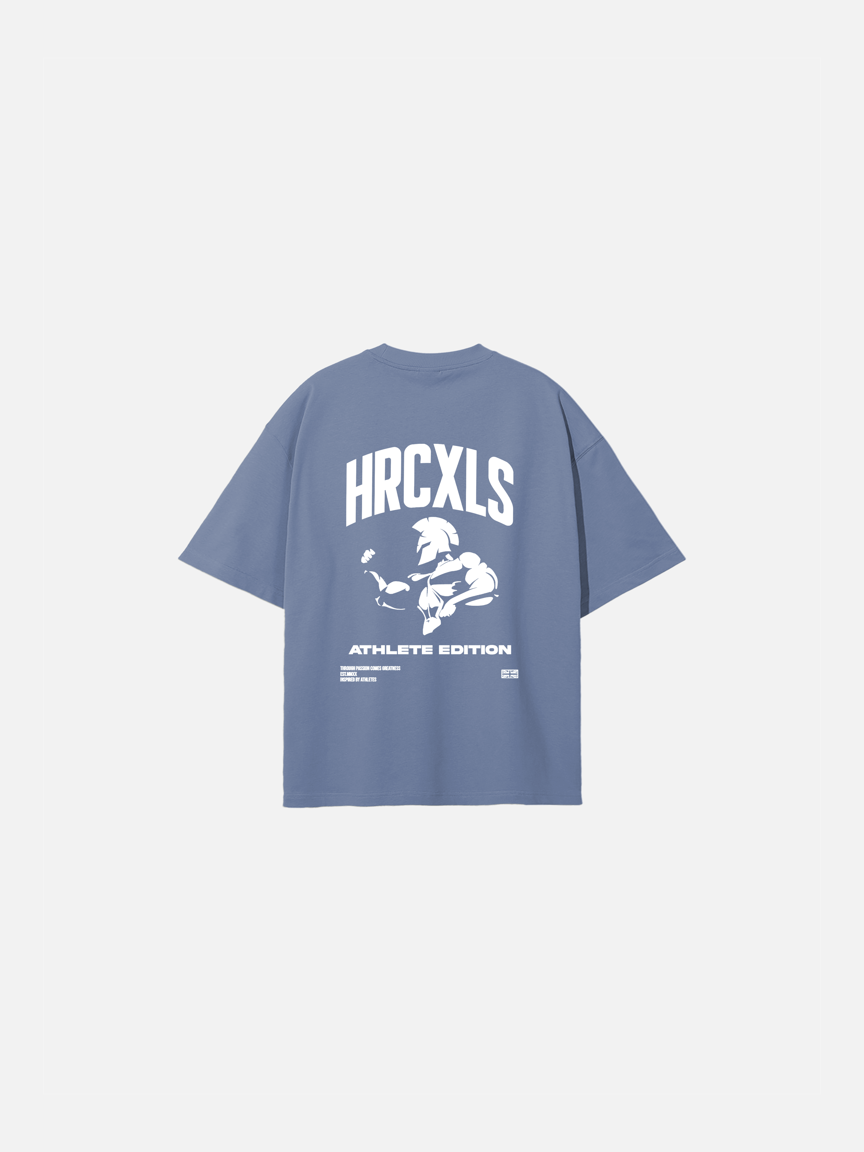 HERCXLES: Athlete Edition Oversized T-Shirt - Blue image 7 flat lay