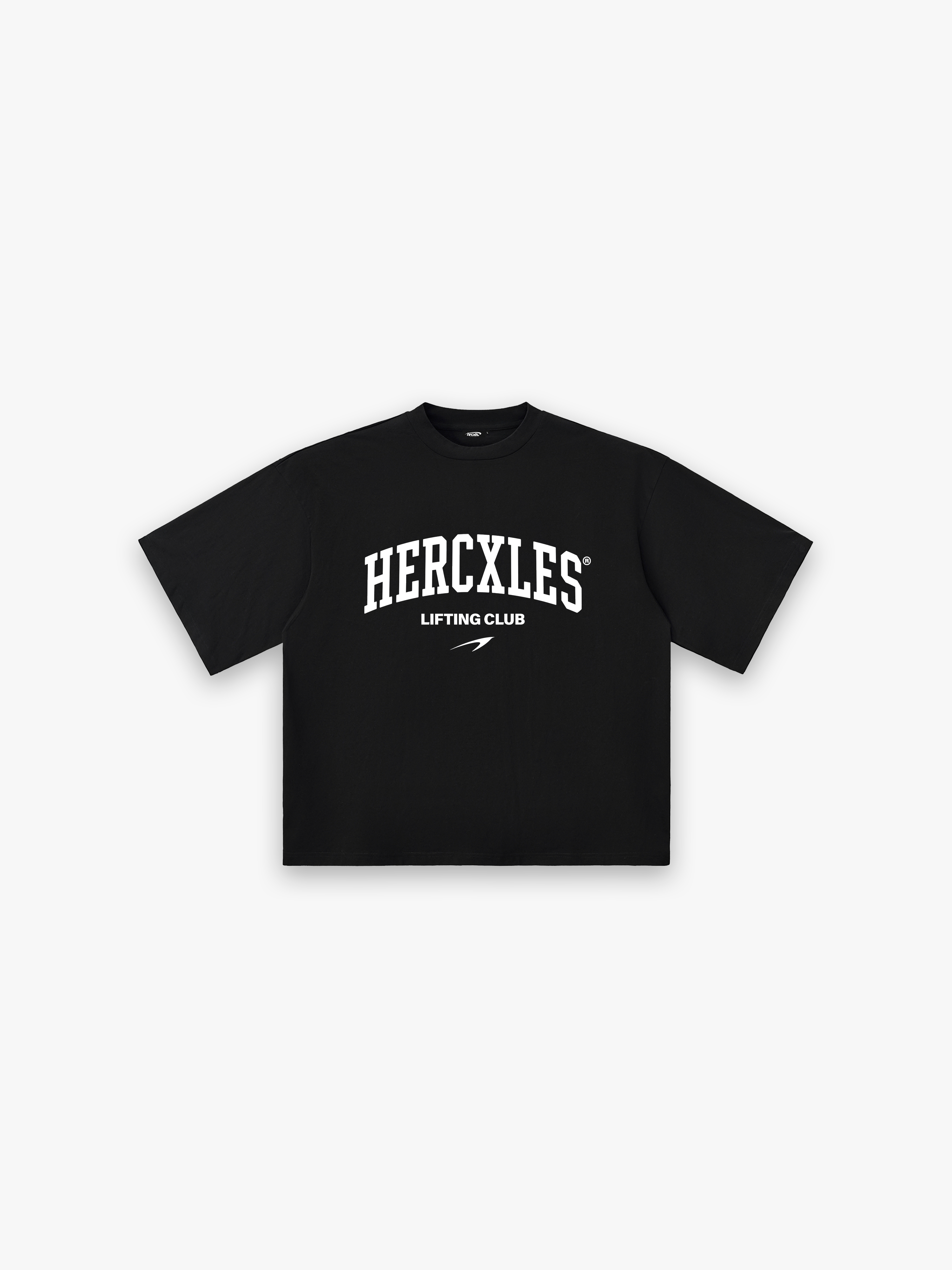 Lifting Club HUGE T-Shirt - Black / White front flat lay