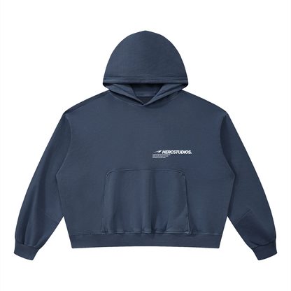 Unisex Boxy Vintage Washed Hoodie