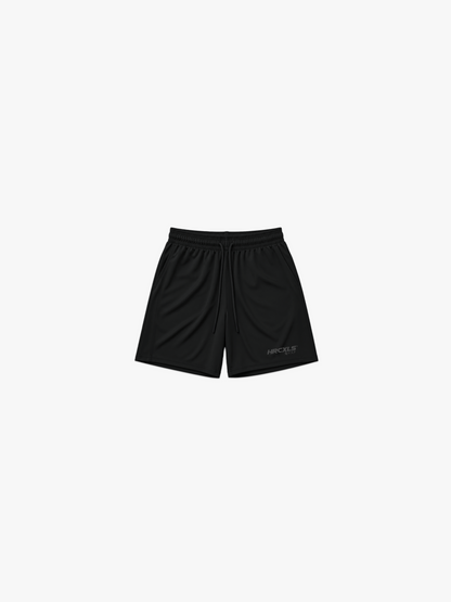 Scorpion 7" Shorts - Tonal Black front flat lay
