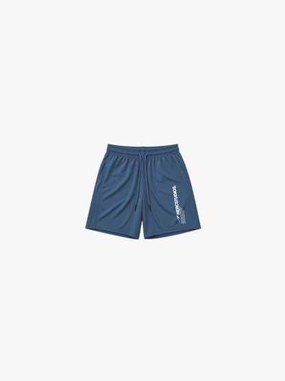 HERCSTUDIOS 7" Shorts - Blue alternate flat lay