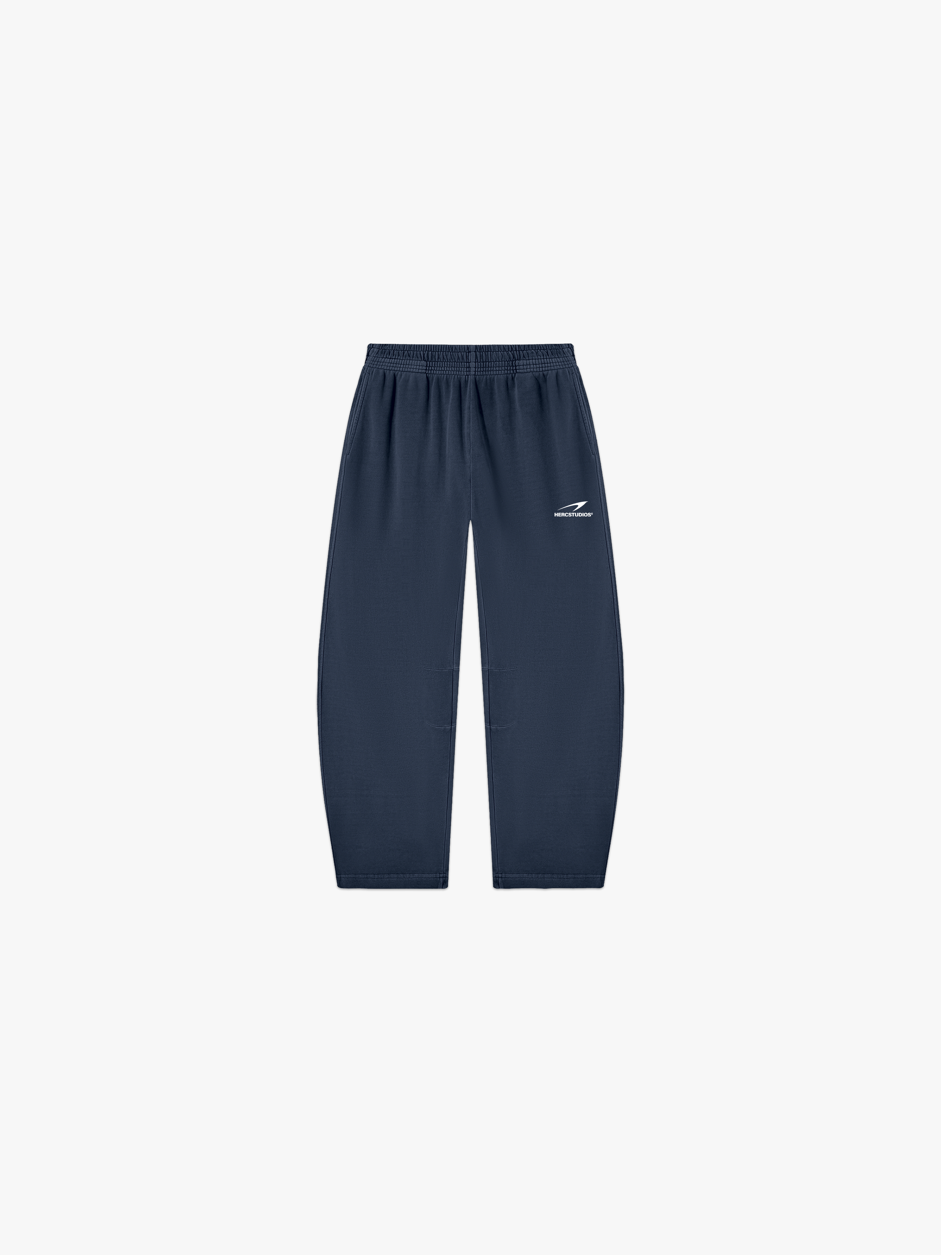 HERCSTUDIOS Sweatpants - Navy front flat lay