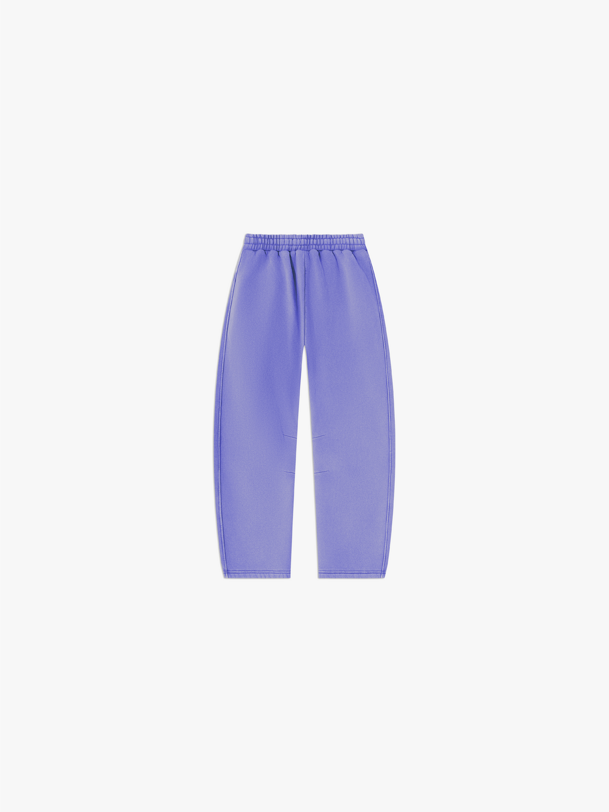 HERCSTUDIOS Vintage Fleece Barrel Leg Sweatpants - Purple back flat lay