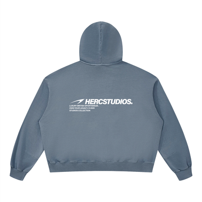 Unisex Boxy Vintage Washed Hoodie
