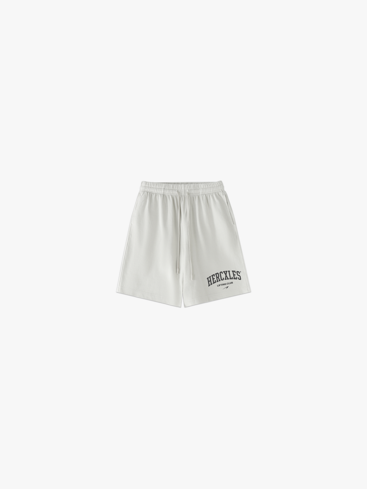 Lifting Club Vintage Shorts - Greyish White front