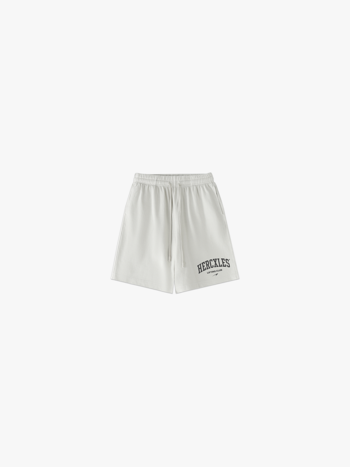Lifting Club Vintage Shorts - Greyish White front
