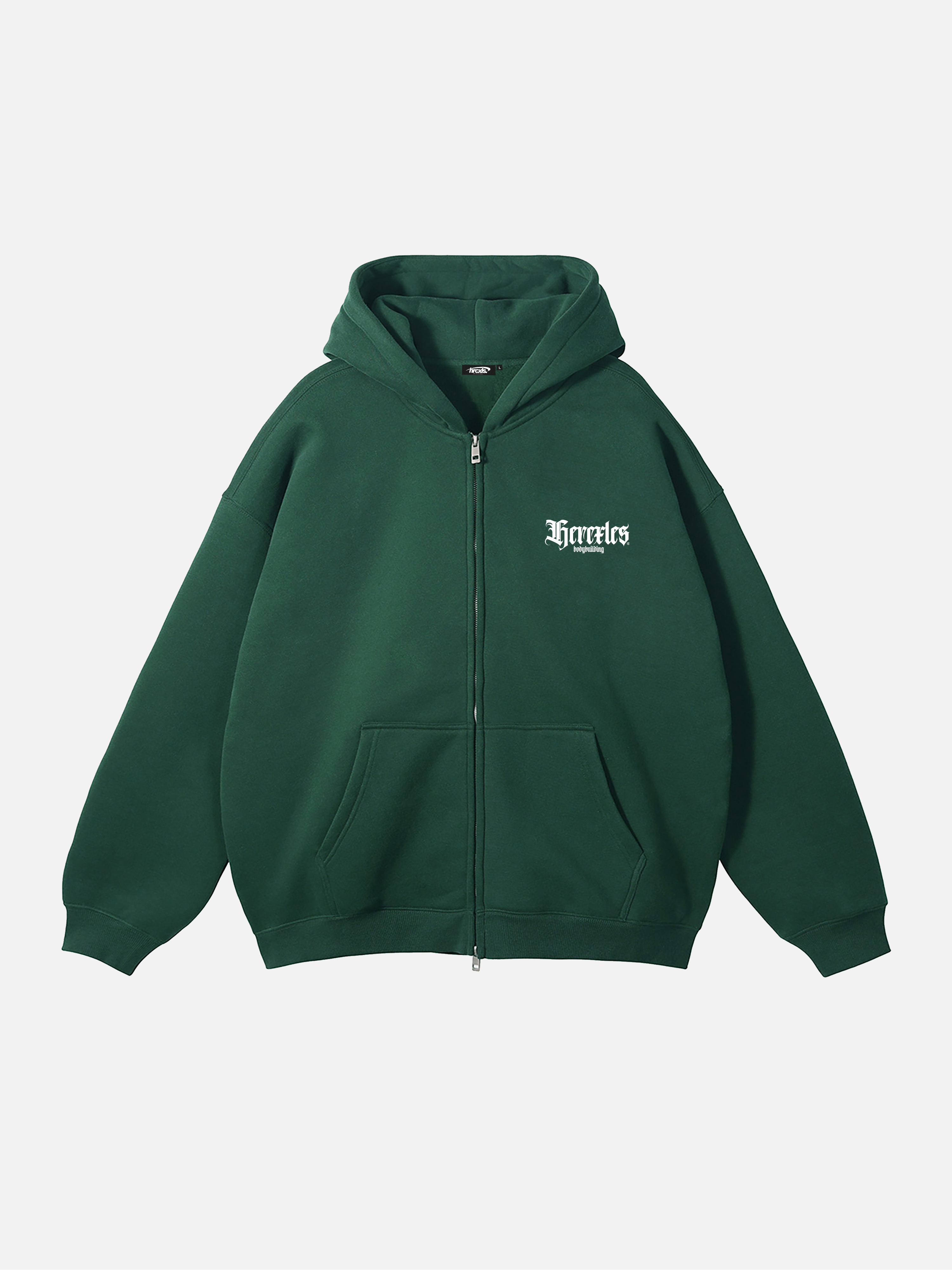 Bodybuilding Relaxed Zip Up Hoodie