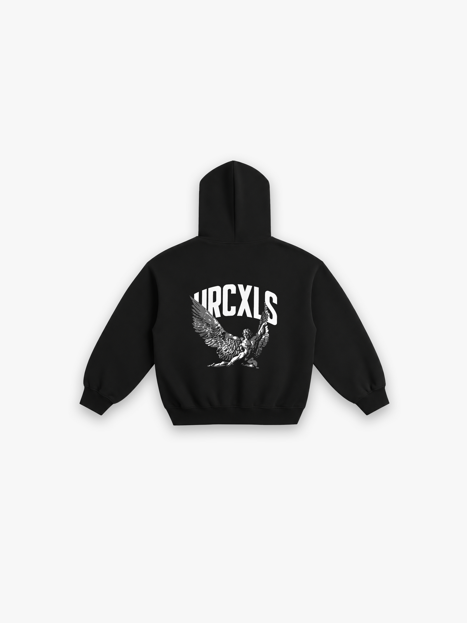 Icarus Hoodie - Black flat lay back