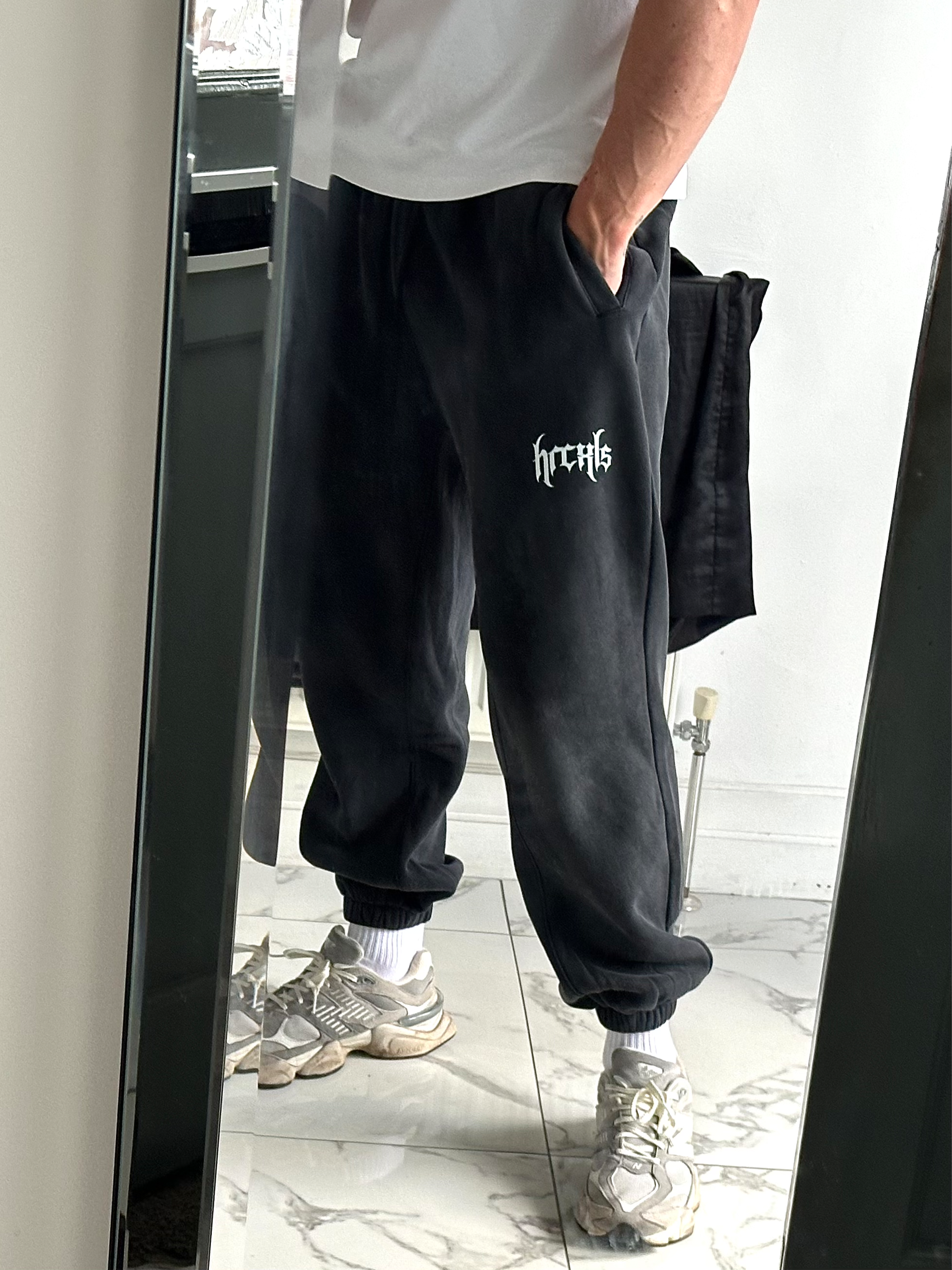 Gothic faded oversized sweatpants