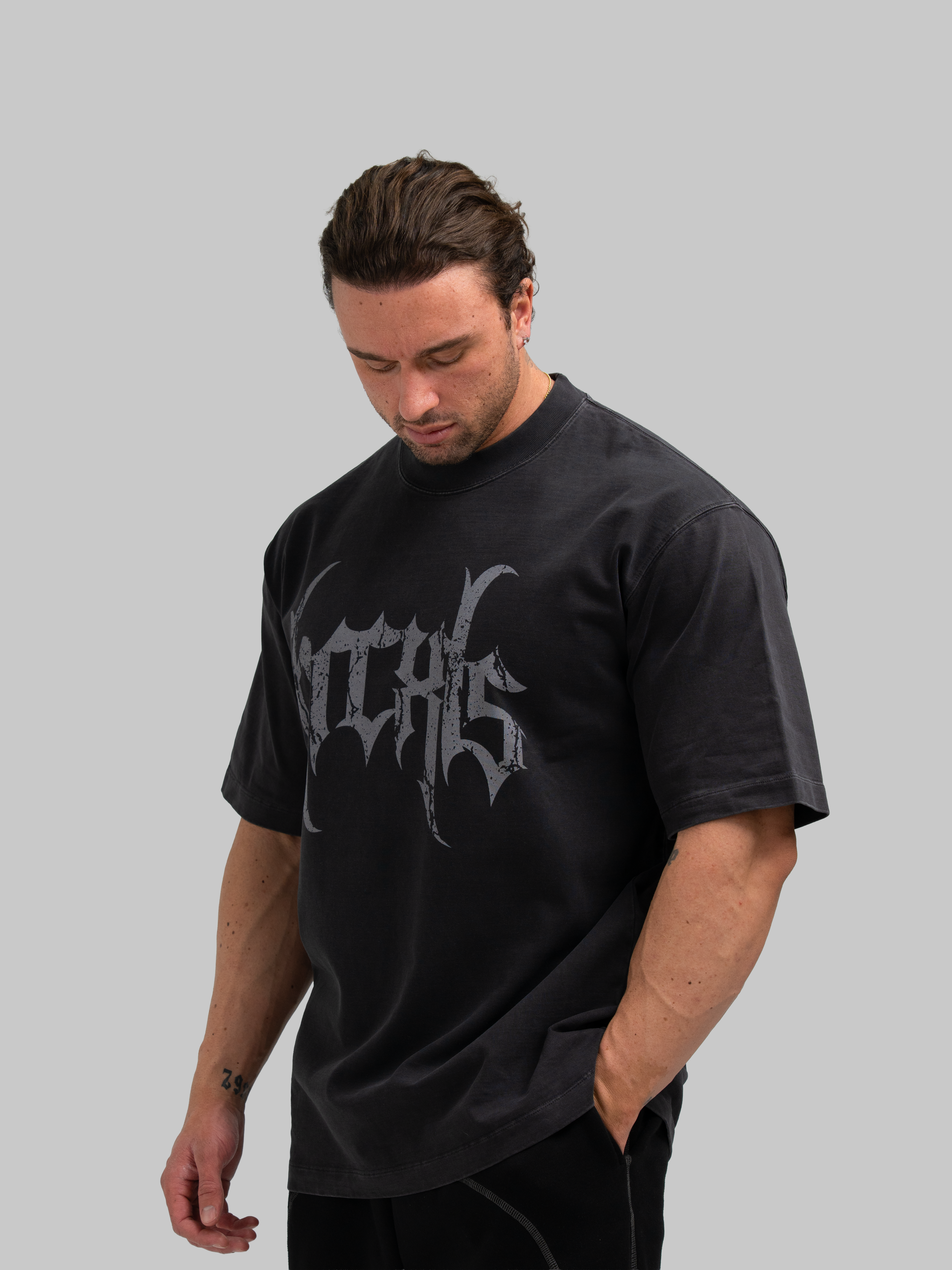 Camiseta grunge de gran tamaño 