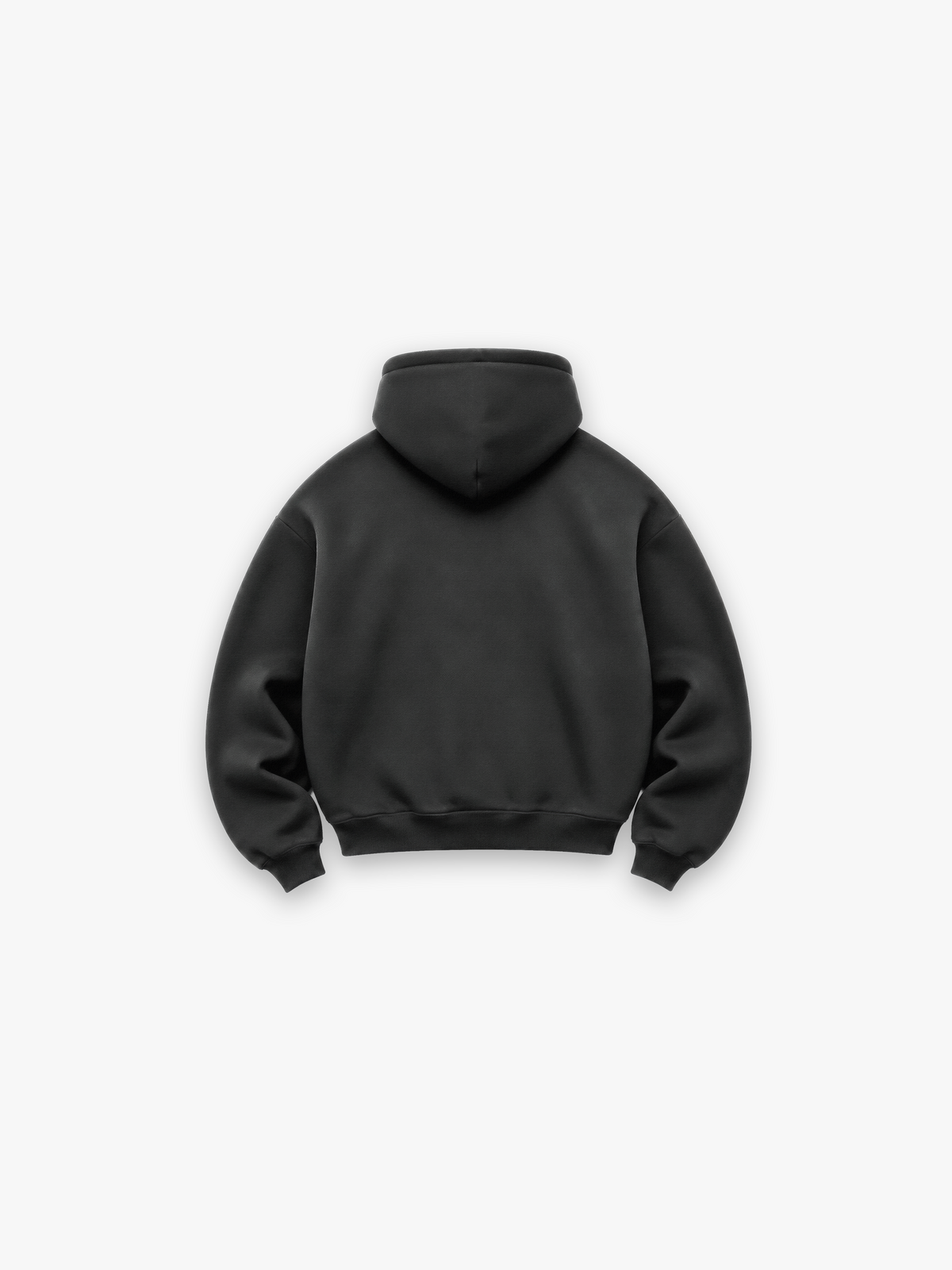 HERCXLES Lifting Club Heavyweight Hoodie - Dark Grey - back flat lay