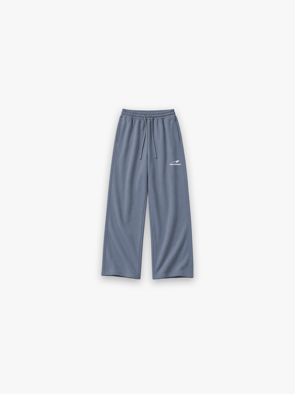 HERCSTUDIOS Sweatpants - Blue front flat lay