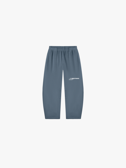 HERCSTUDIOS Sweatpants - Blue Grey front flat lay