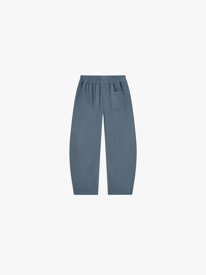 HERCSTUDIOS Sweatpants - Blue Grey back flat lay