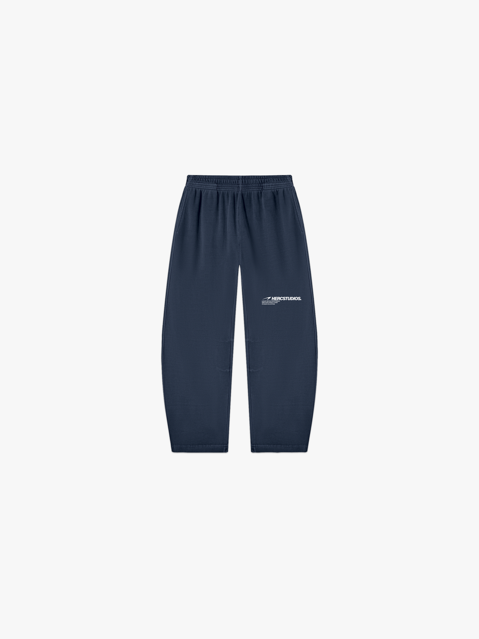 HERCSTUDIOS Sweatpants - Navy front flat lay