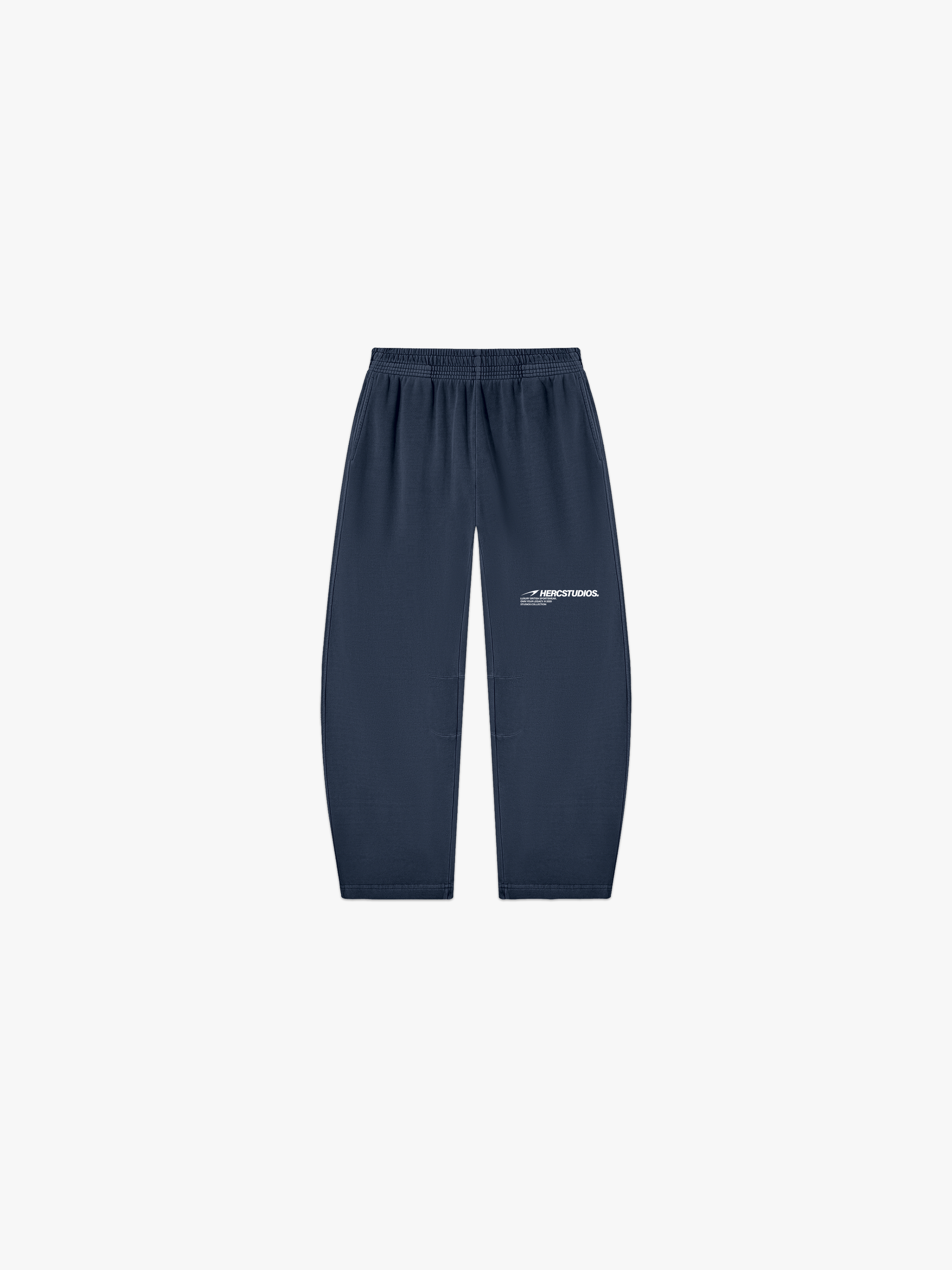 HERCSTUDIOS Sweatpants - Navy front flat lay