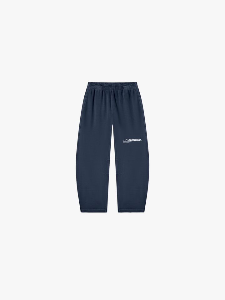 HERCSTUDIOS Sweatpants - Navy front flat lay