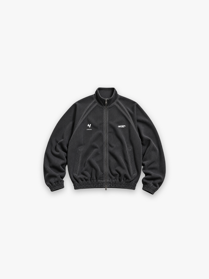 HERCXLES 2026: LCKD IN Mesh Jacket - Washed Black front