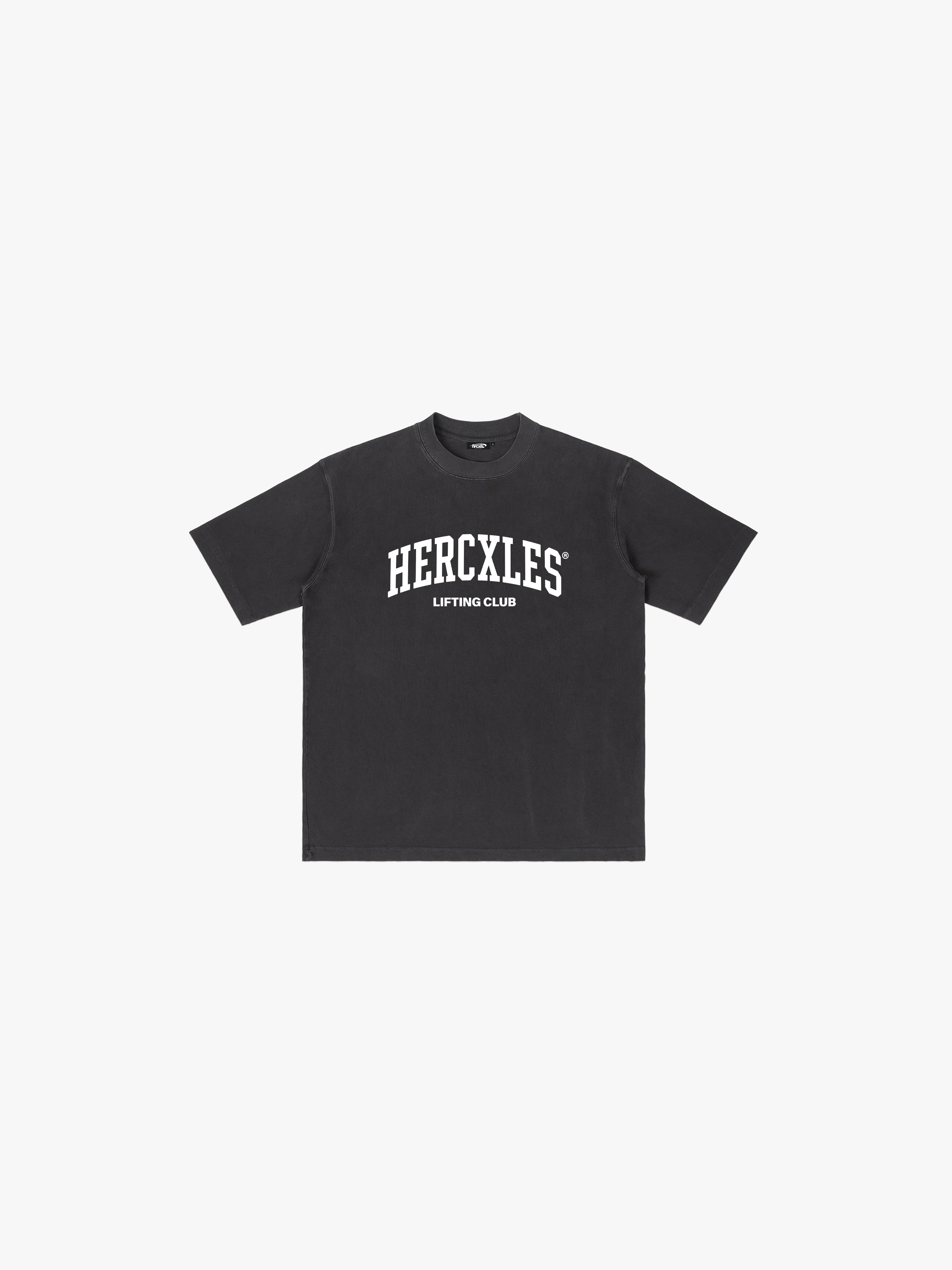 HERCXLES Lifting Club Vintage Oversized T-Shirt - Black front