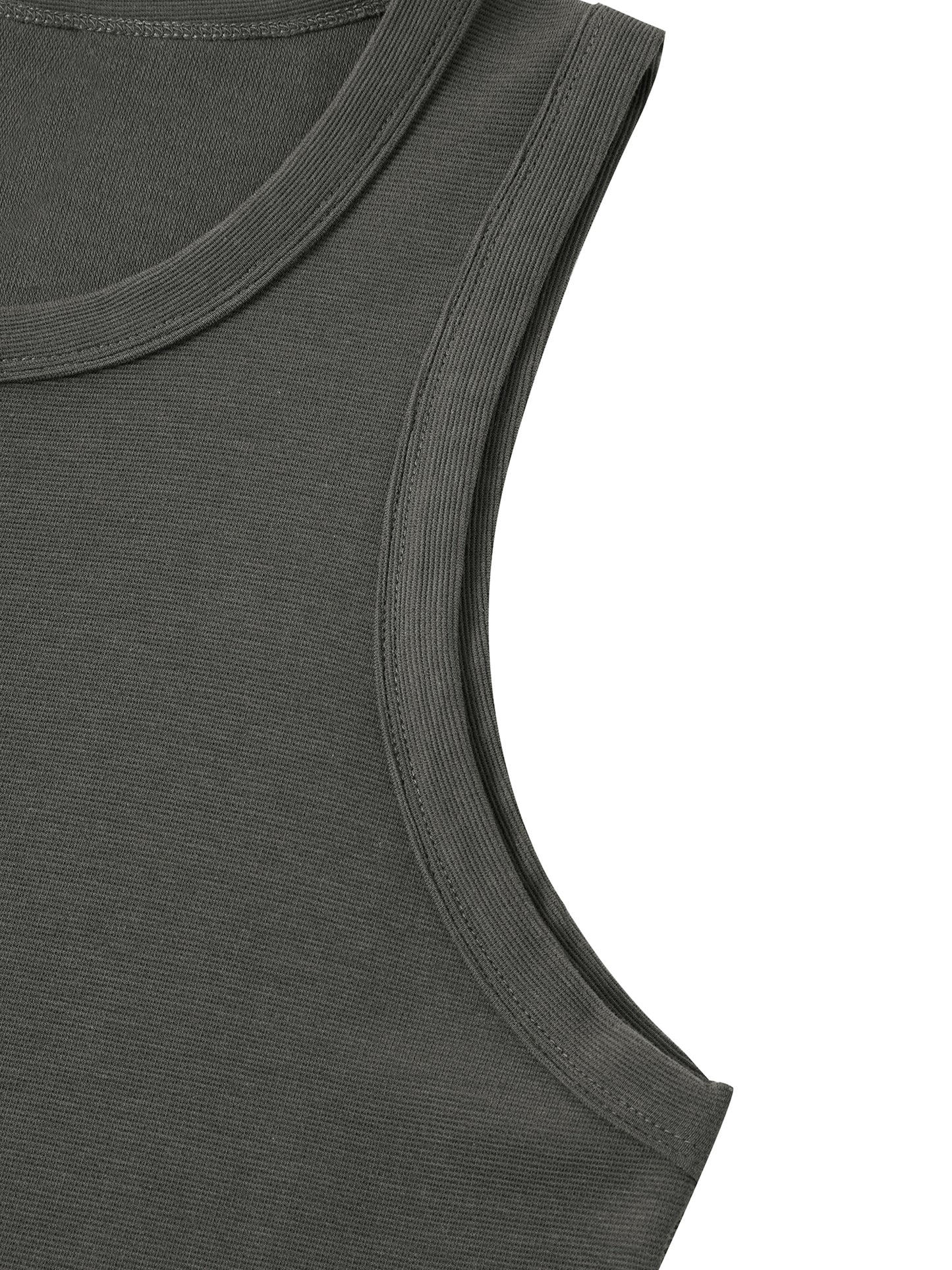 Plain Ribbed Tank Top