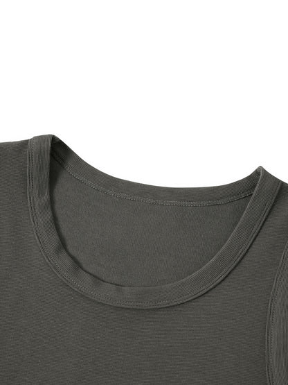 Plain Ribbed Tank Top