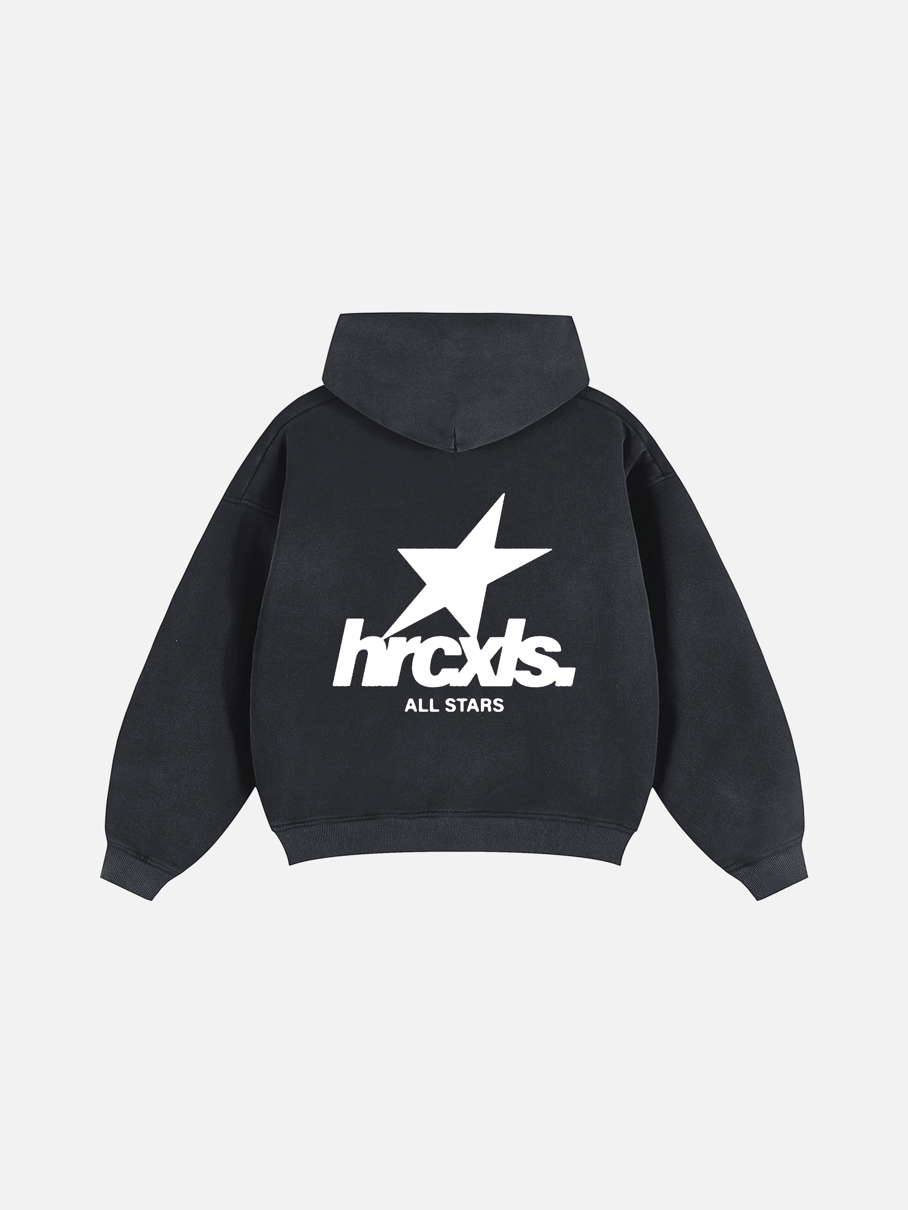 All stars faded oversized zip-up hoodie