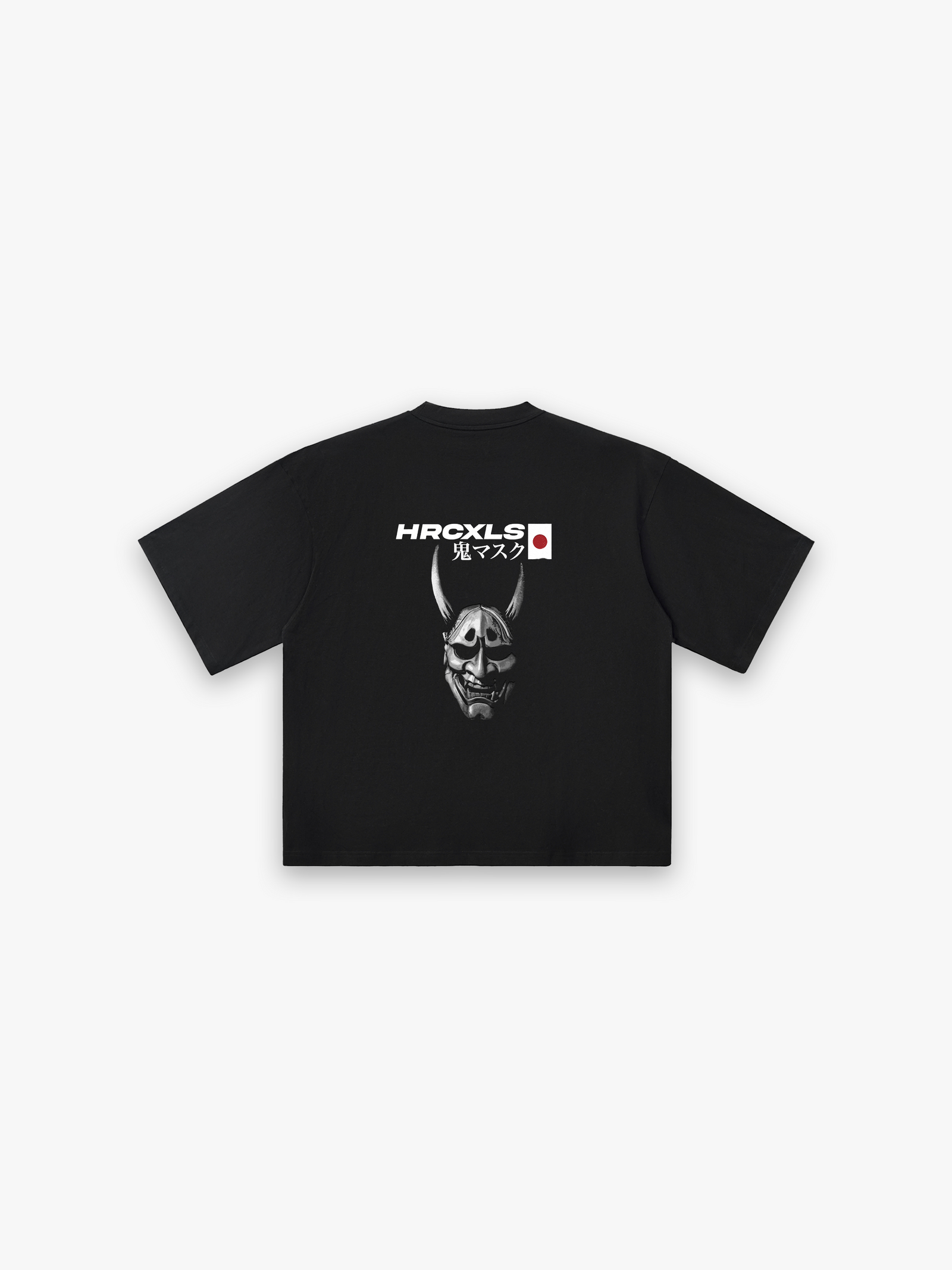 Oni Oversized T-Shirt - Black flat lay back