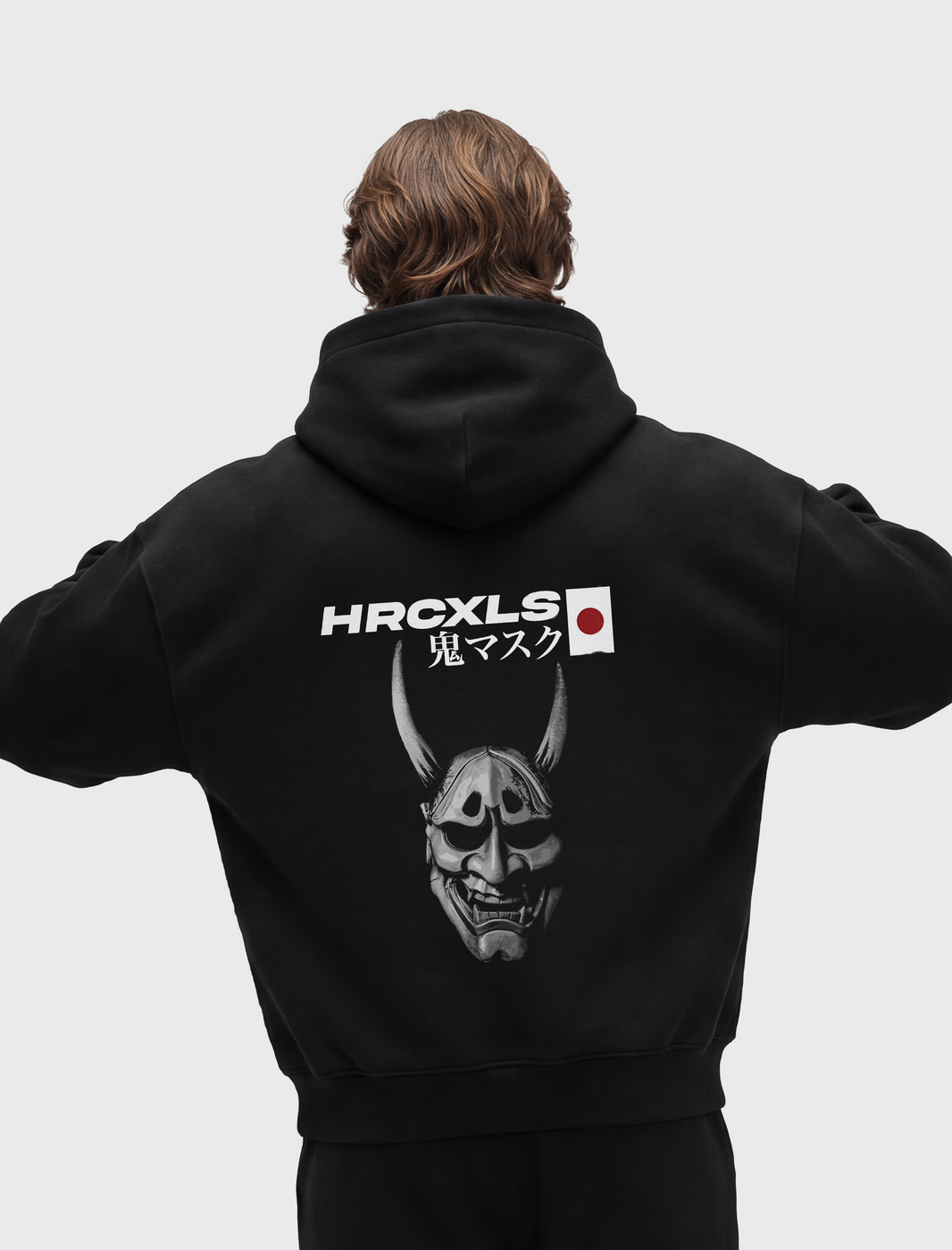 HERCXLES 2026: Oni Hoodie - Black model back